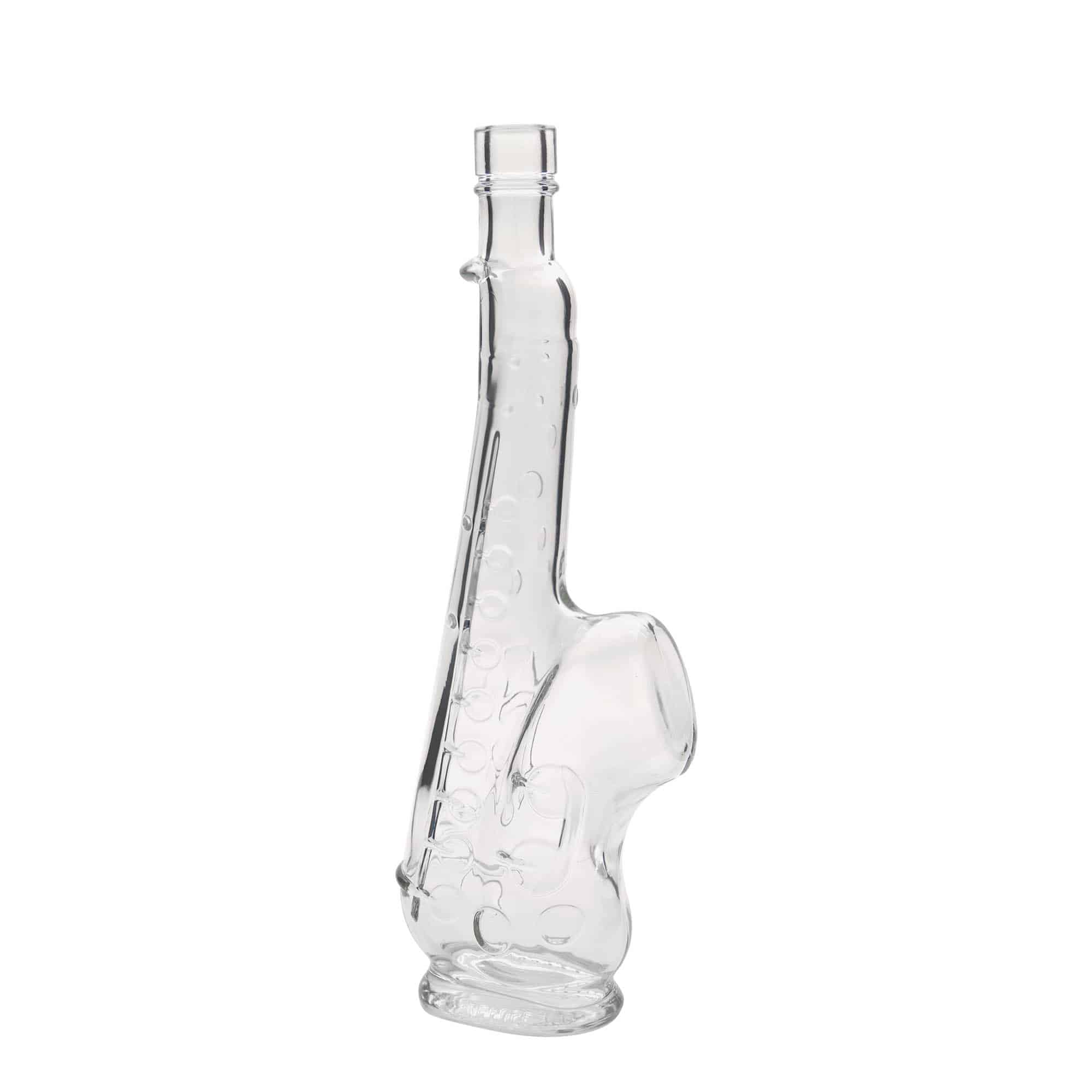 500 ml glass bottle 'Saxophone', opening: cork