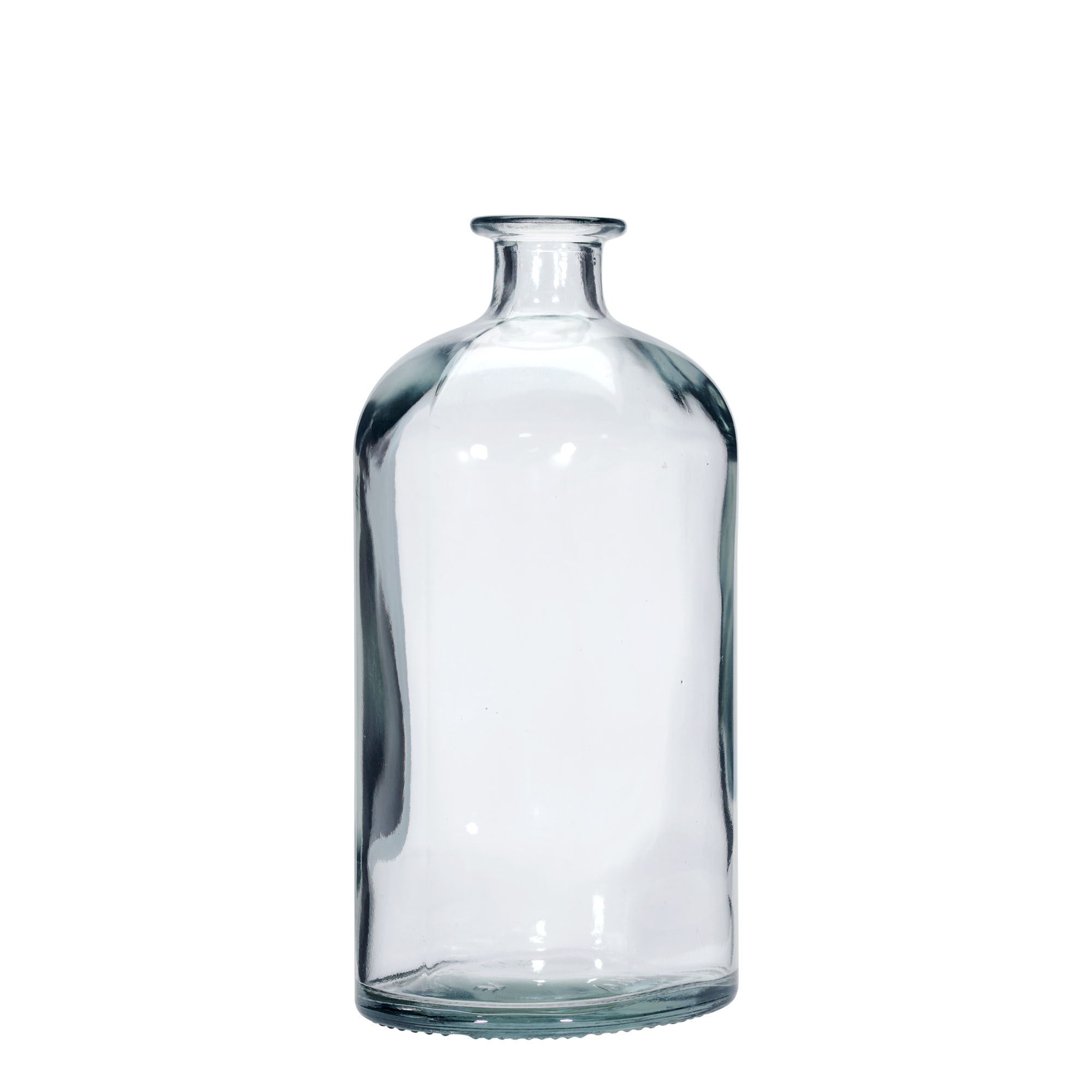 1,000 ml glass bottle ‘Dundee’, oval, opening: cork