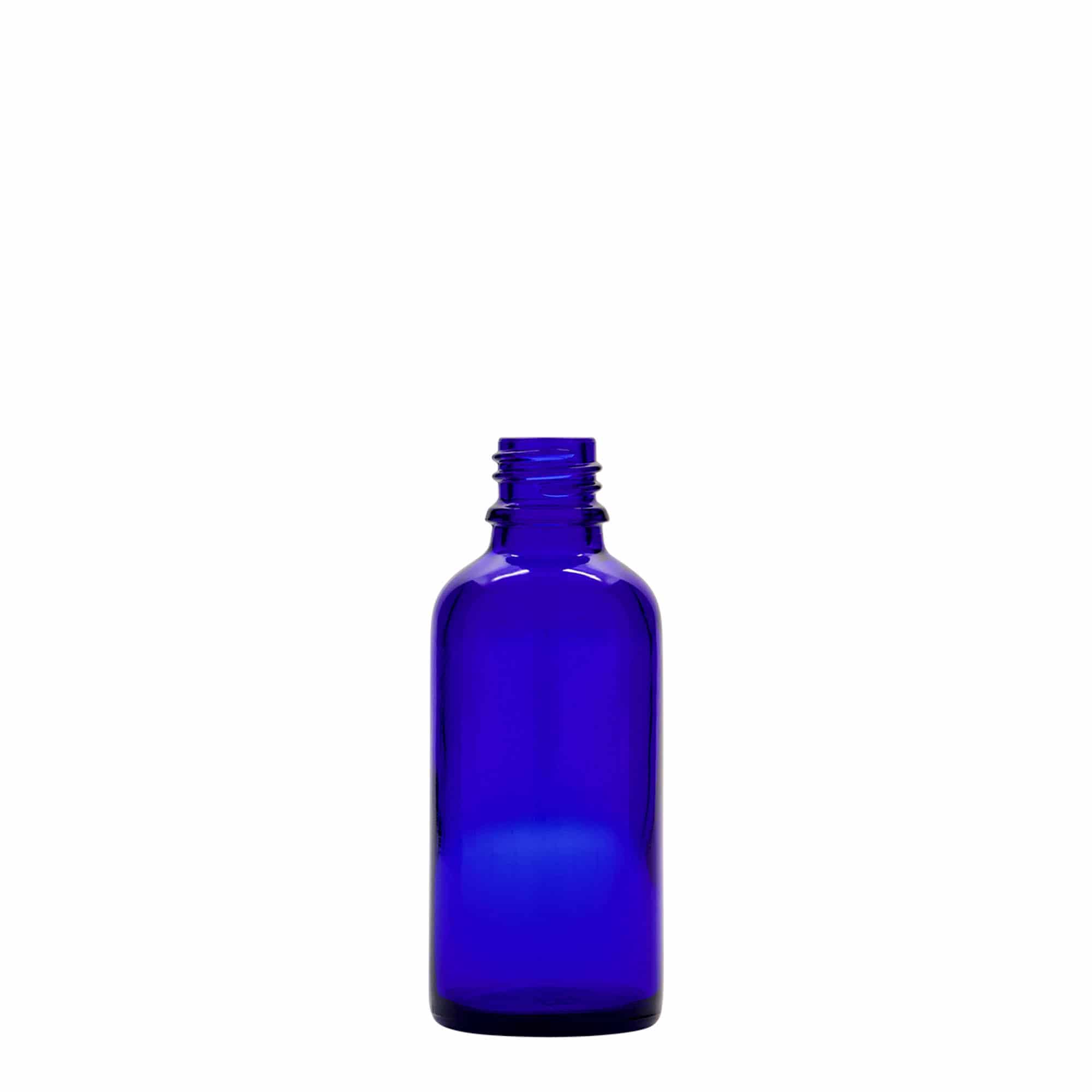 50 ml spray bottle medicine, glass, royal blue, opening: DIN 18 50 ml spray bottle medicine, glass, royal blue, opening: DIN 18