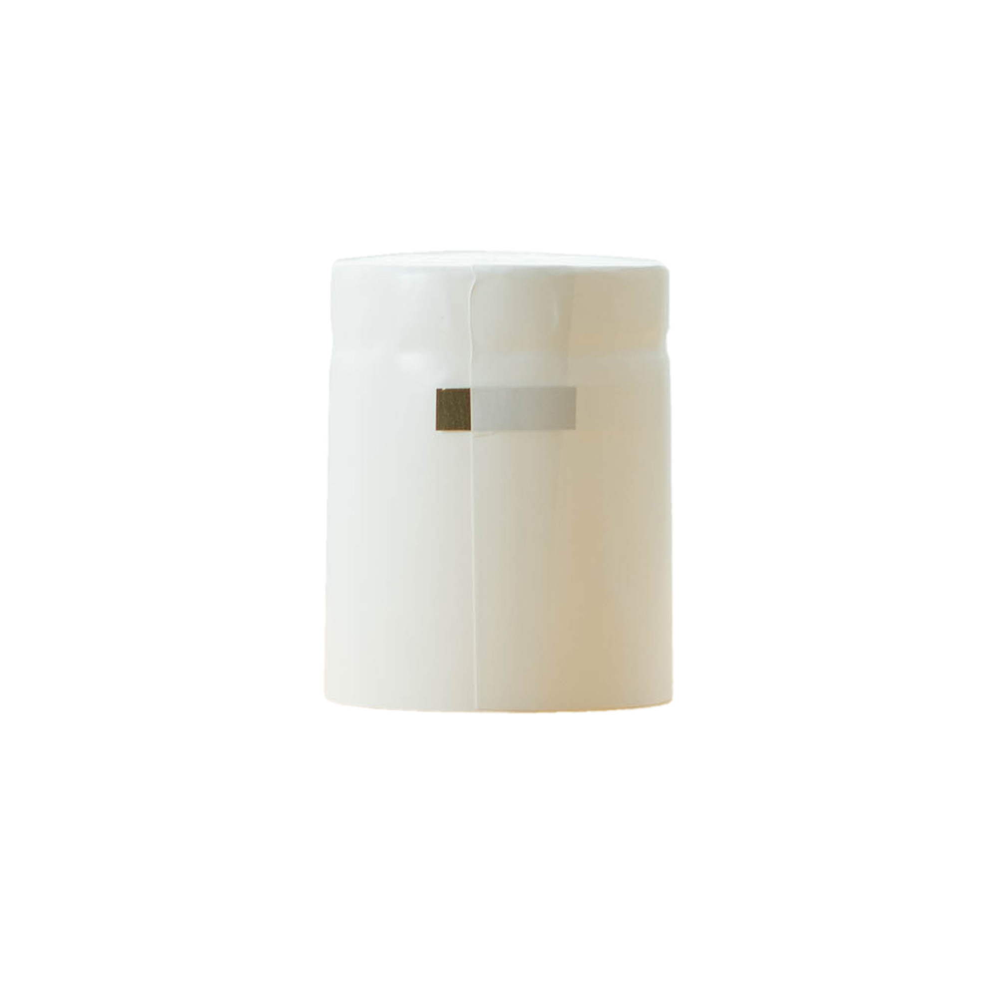 Shrink capsule 32x41, PVC plastic, white Shrink capsule 32x41, PVC plastic, white