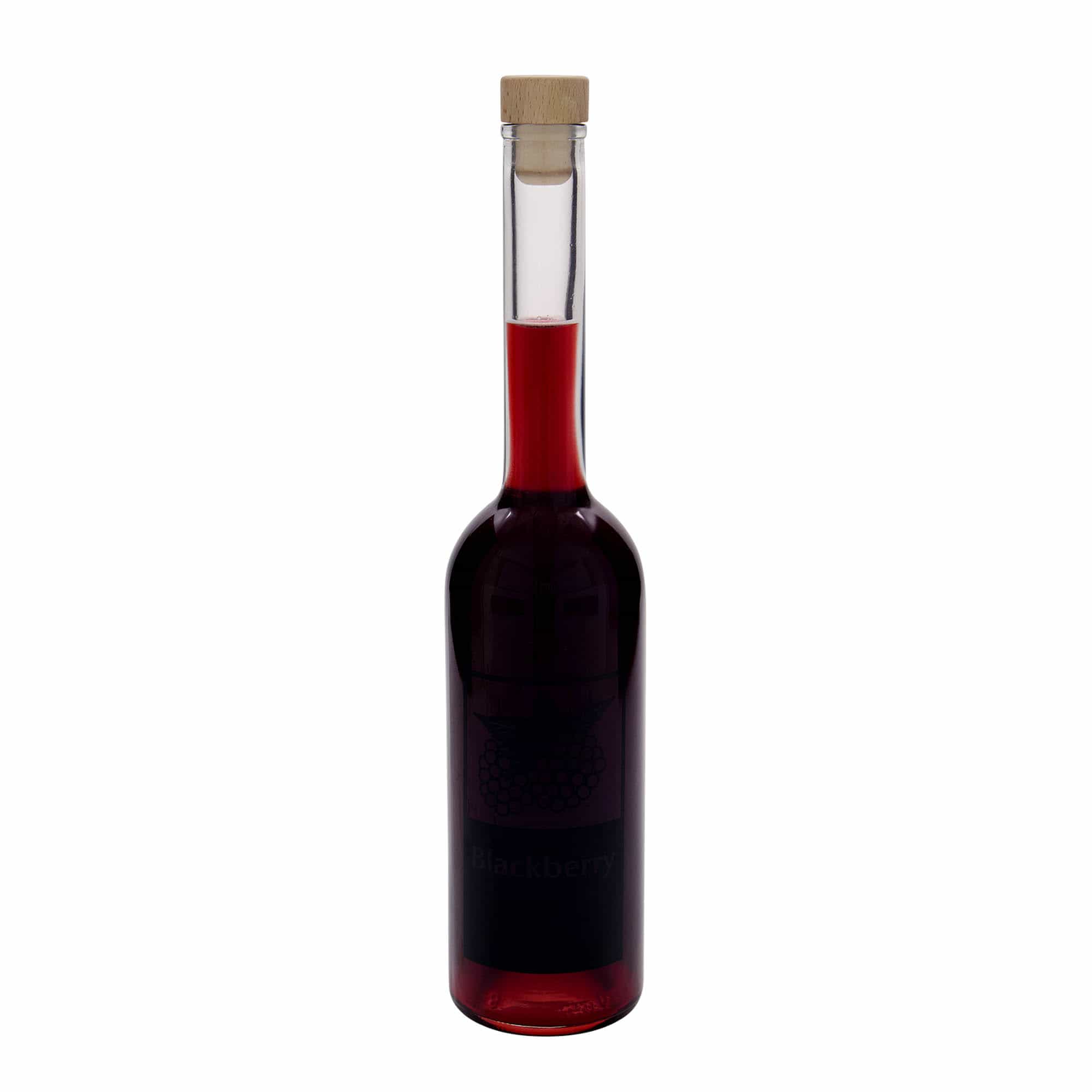 500 ml glass bottle 'Opera', design: Blackberry, opening: cork