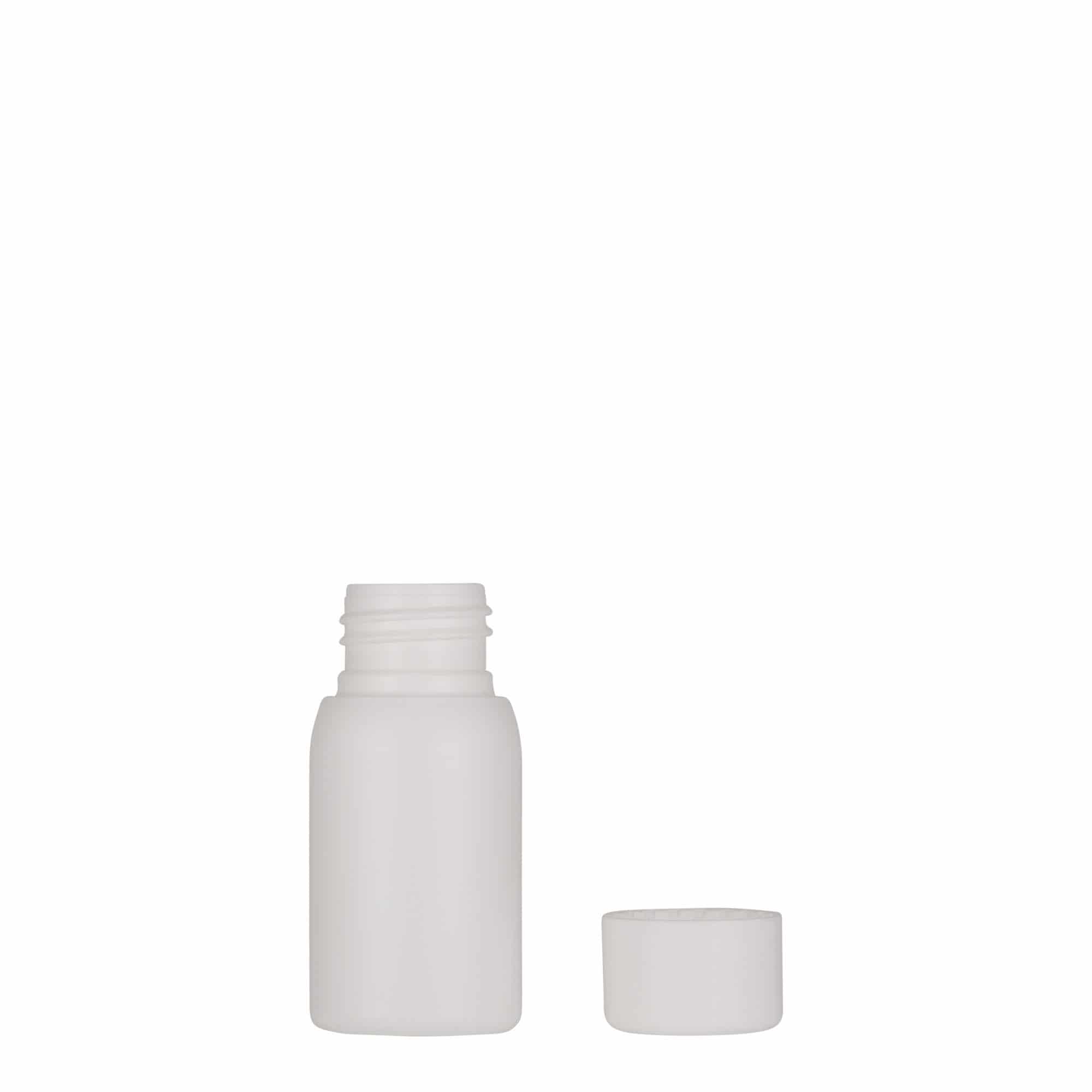 30 ml plastic bottle 'Tuffy', HDPE, white, closure: GPI 24/410