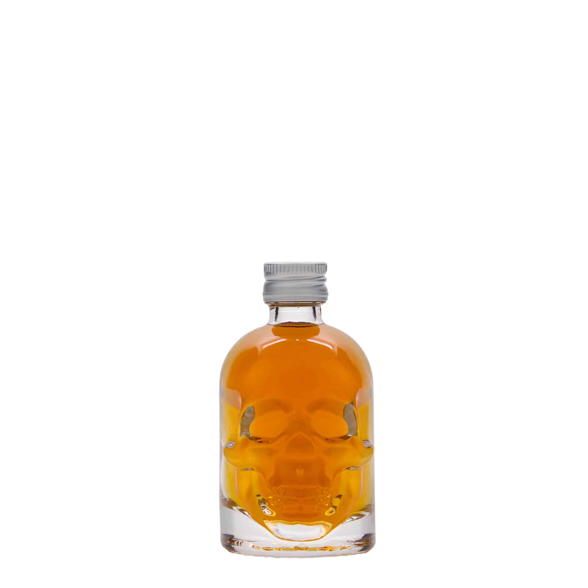 50 ml glass bottle ‘Skull’, opening: PP 18