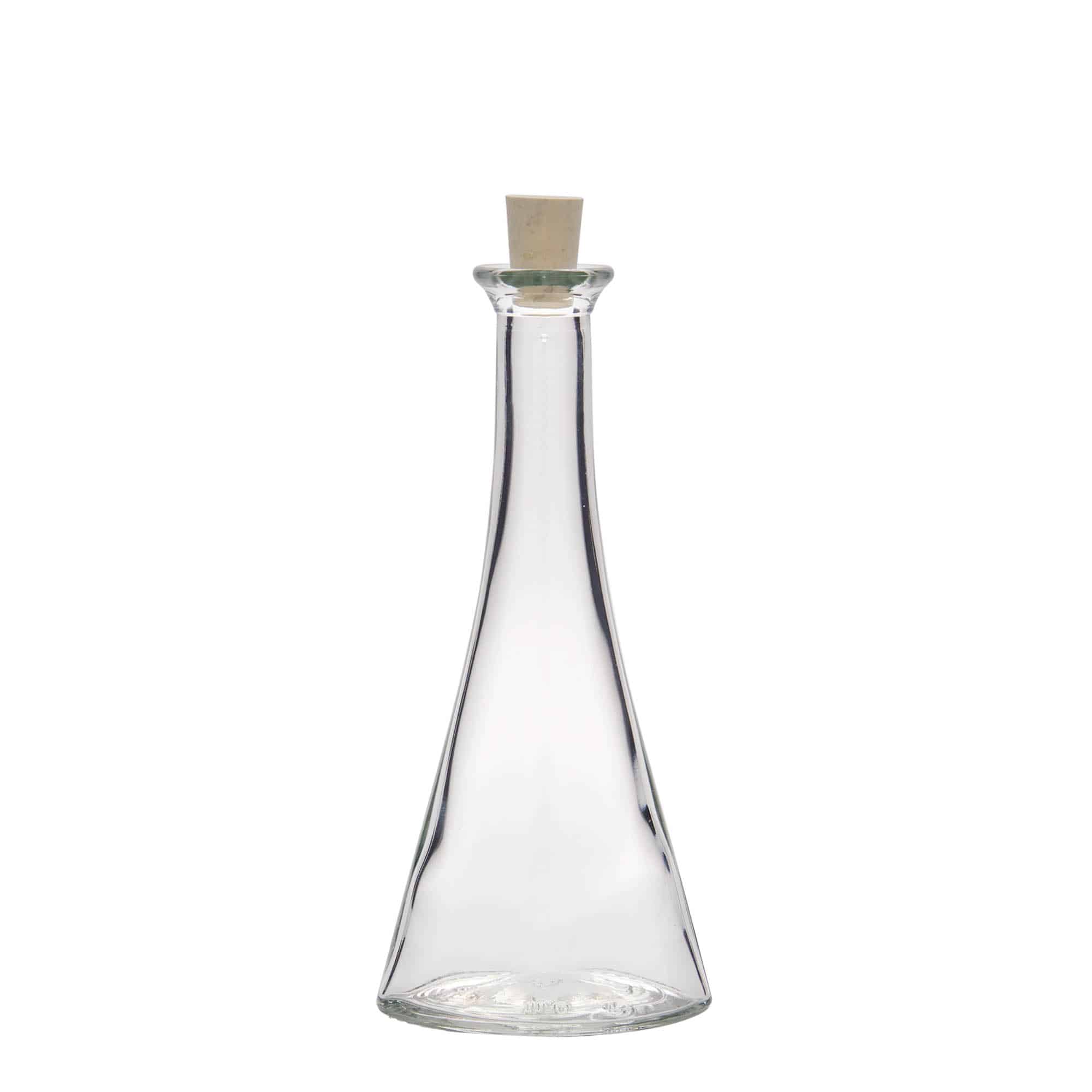100 ml glass bottle 'Veronica', semicircular, closure: cork
