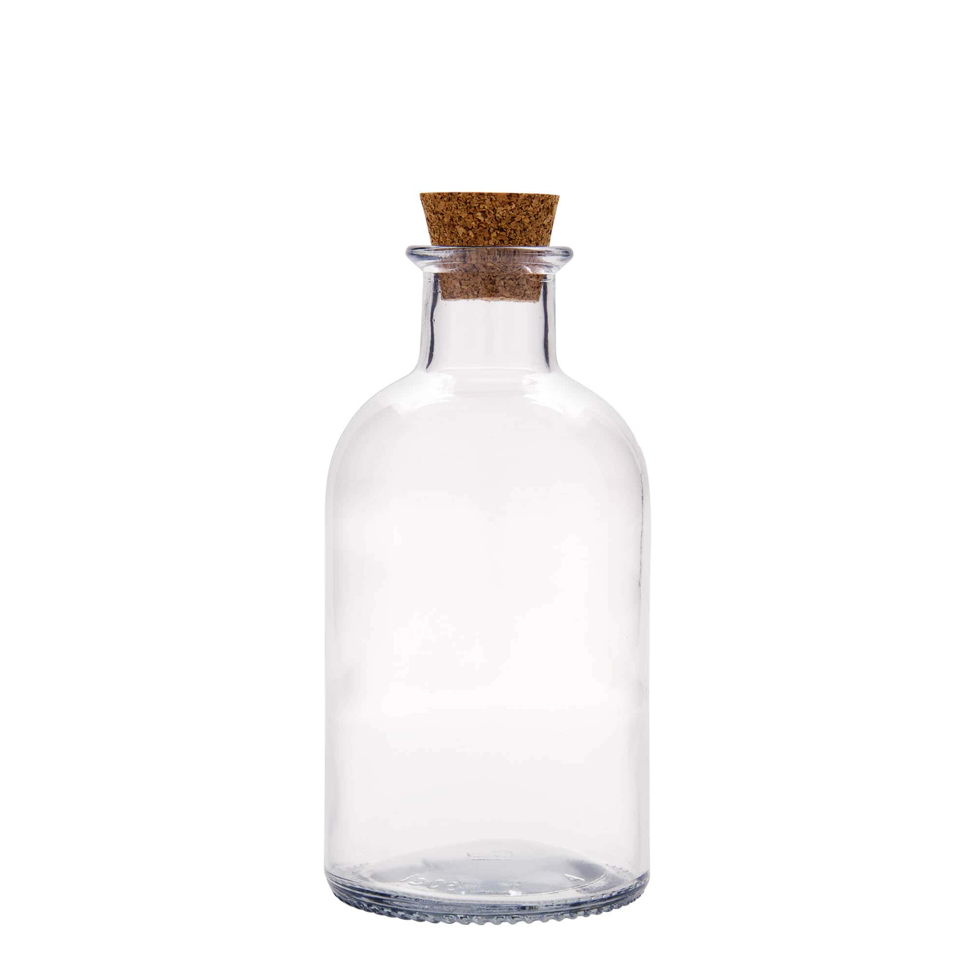 500 ml glass bottle apothecary 'Italia', opening: cork