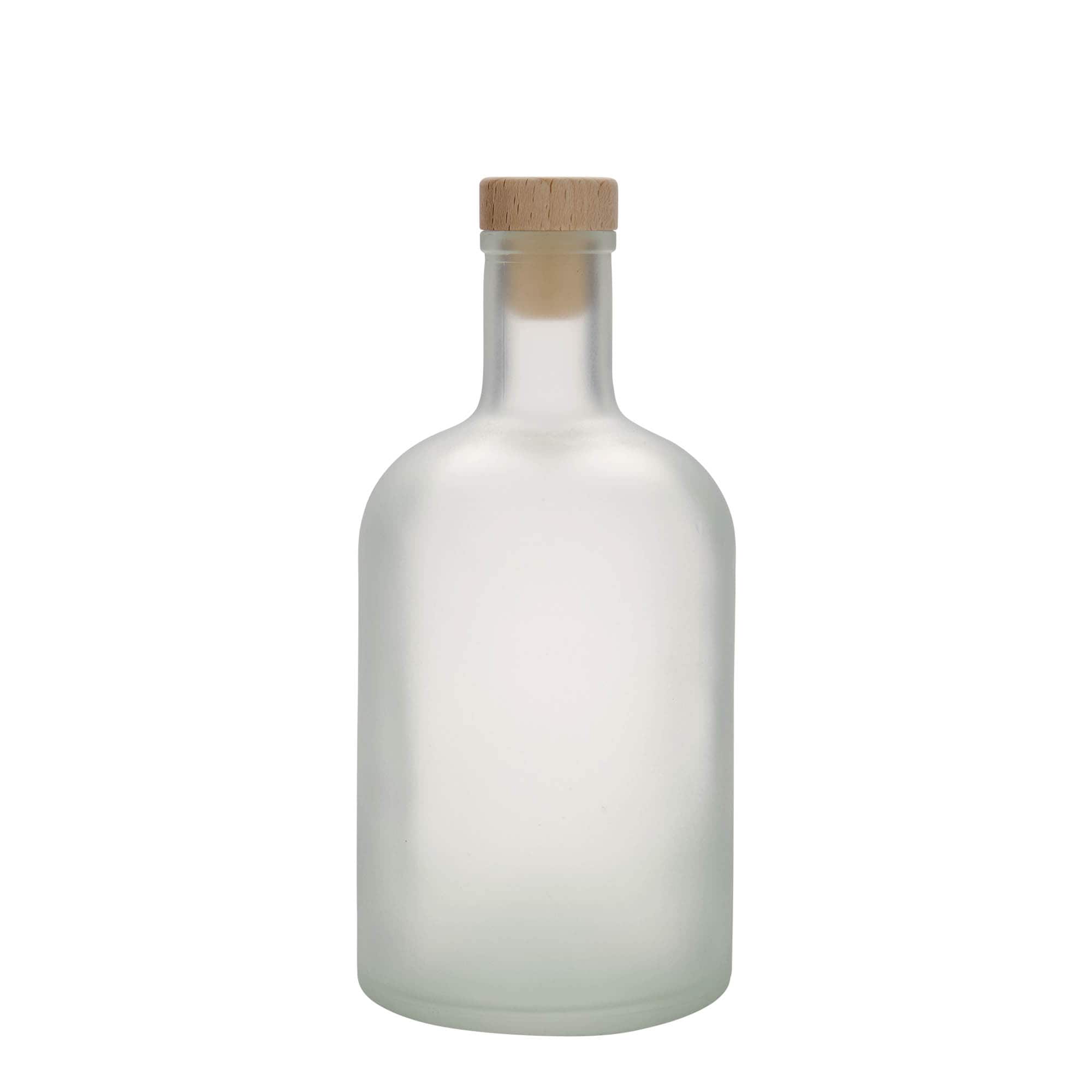 700 ml glass bottle 'Gerardino', frosted, opening: cork