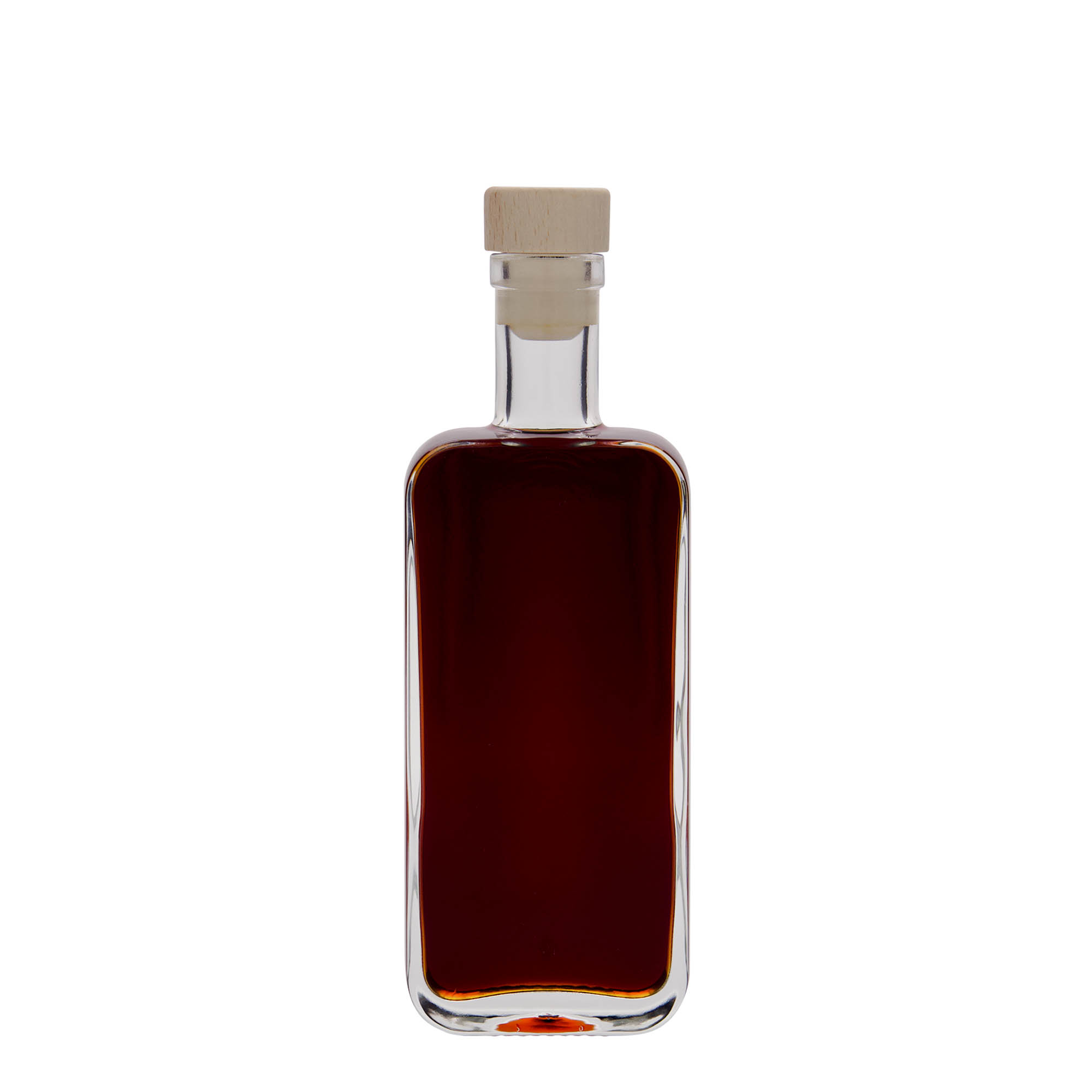 200 ml glass bottle 'Nice', rectangular, opening: cork