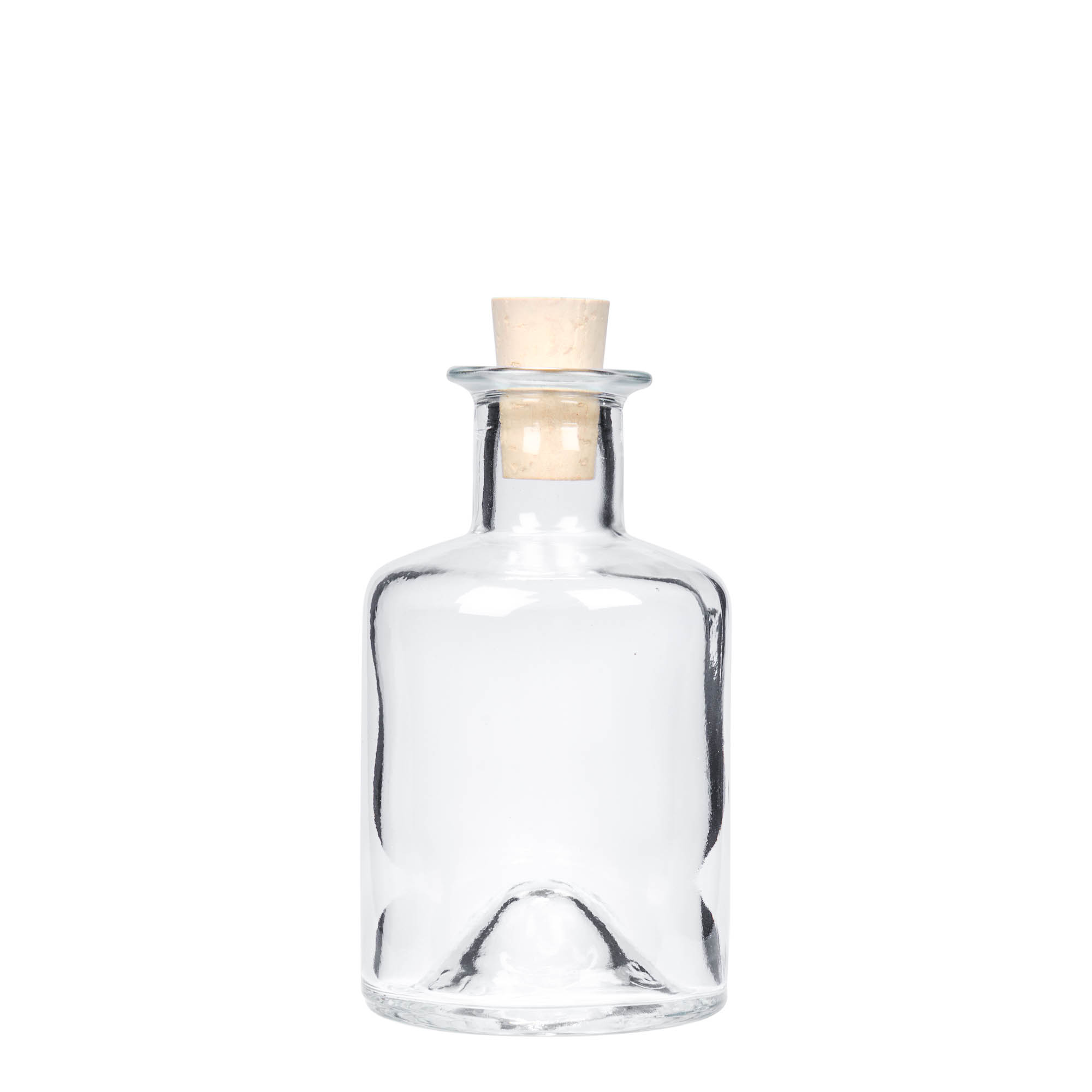 200 ml glass bottle apothecary, opening: cork