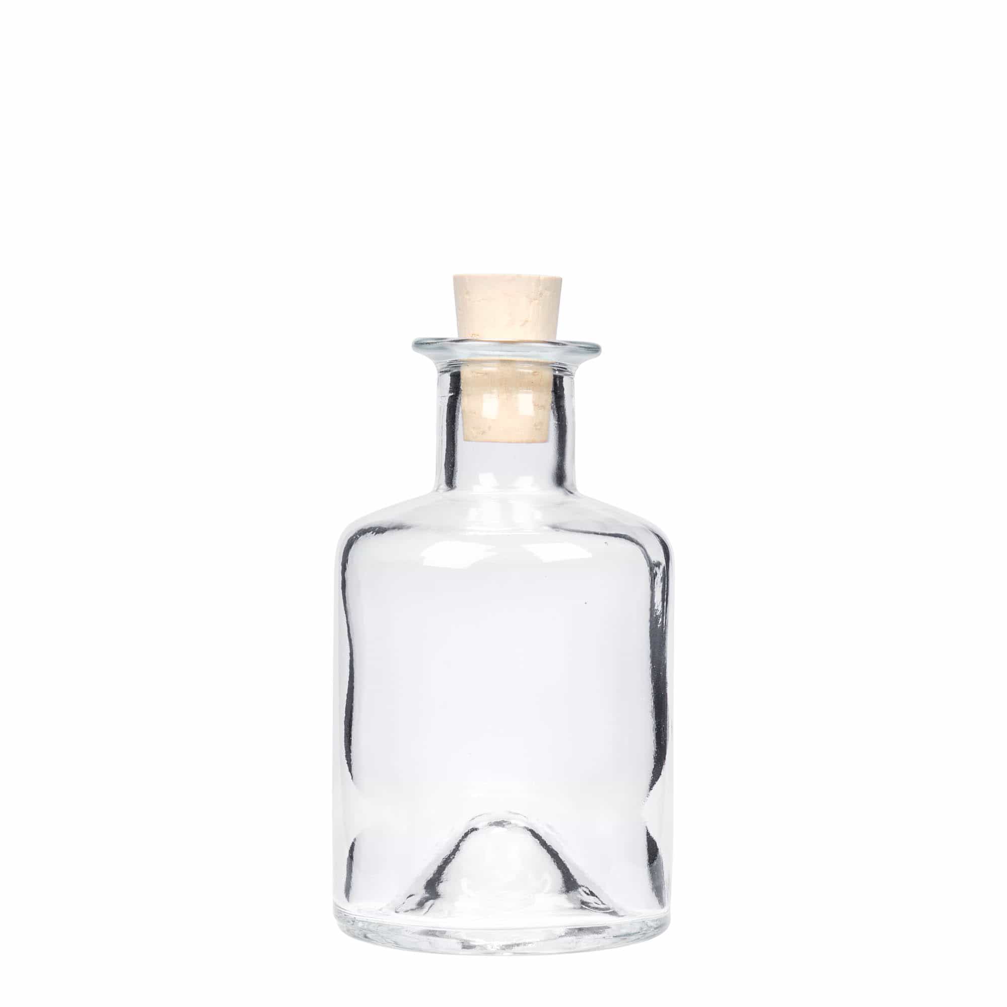 200 ml glass bottle apothecary, opening: cork