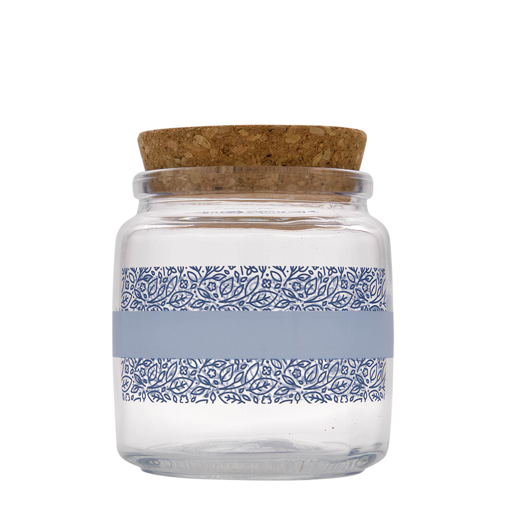 750 ml cork glass 'Giara', design: Naturalmente blu, opening: cork 750 ml cork glass 'Giara', design: Naturalmente blu, opening: cork