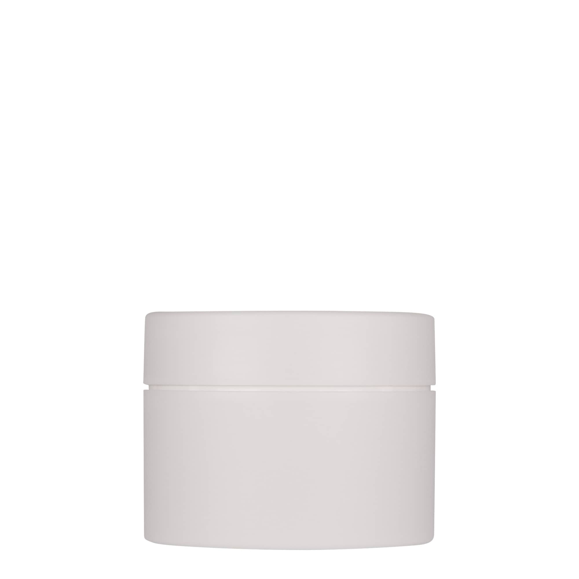 150 ml plastic jar 'Antonella', PP, white, opening: screw cap