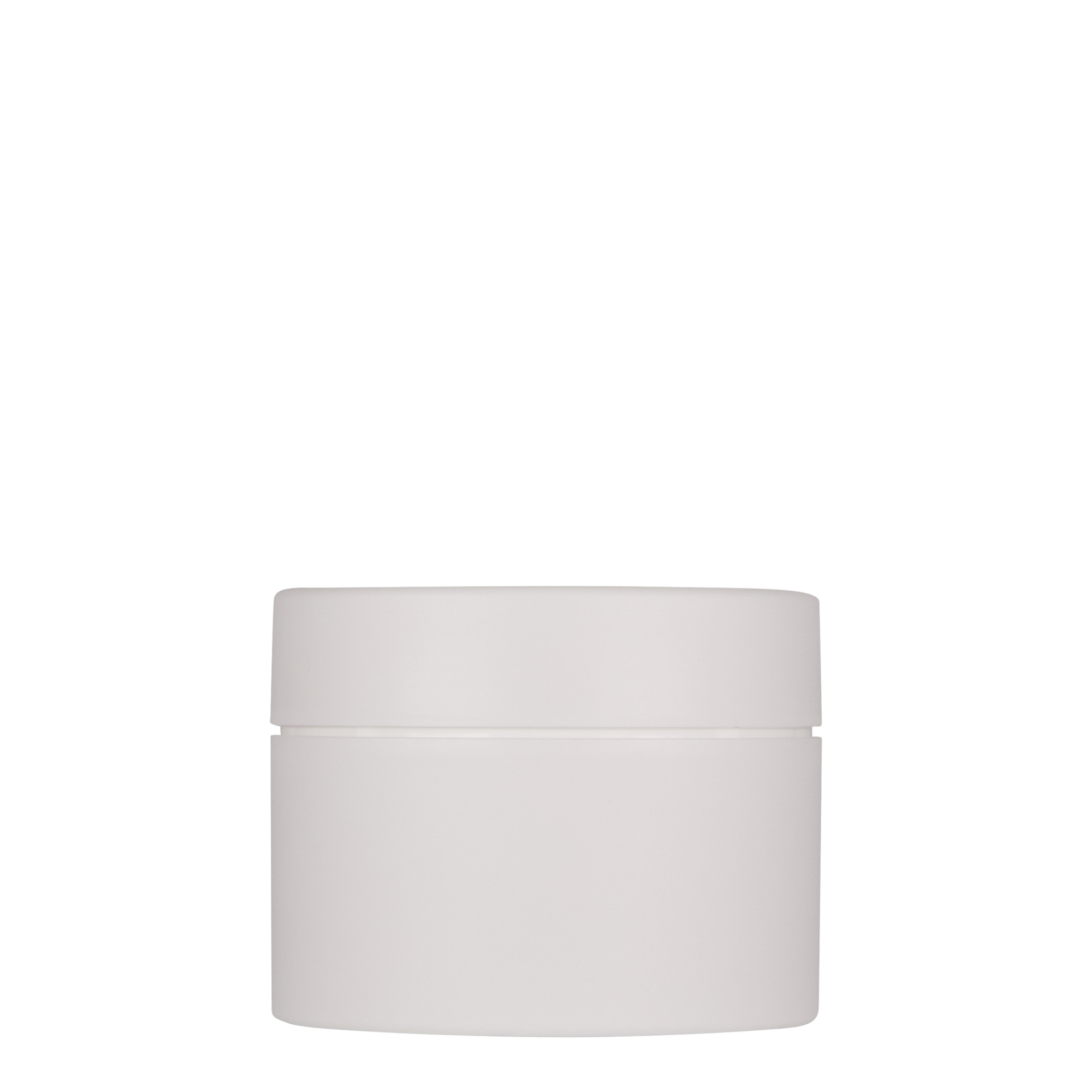 150 ml plastic jar 'Antonella', PP, white, opening: screw cap
