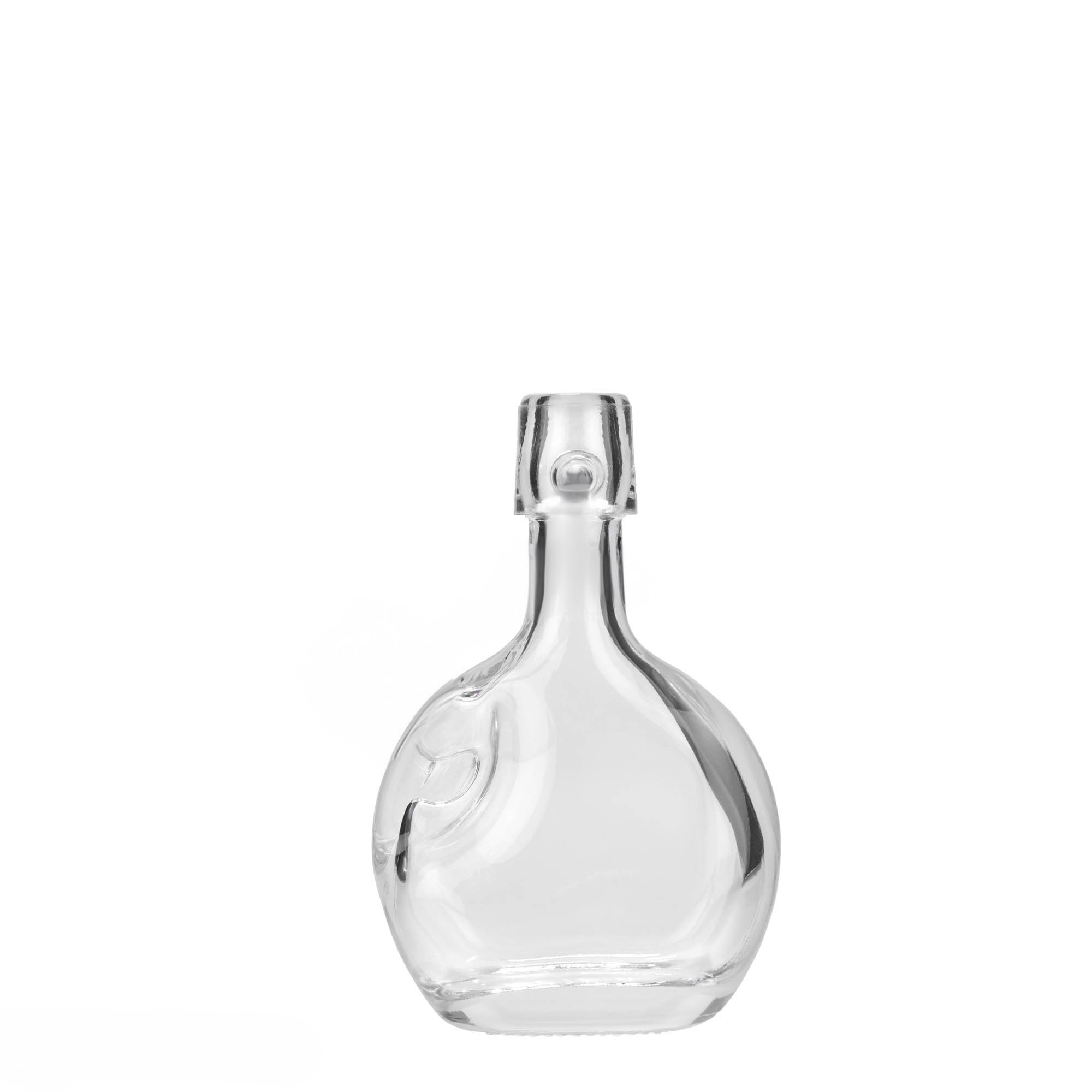 40 ml glass bottle 'Lukas', oval, opening: swing top closure 40 ml glass bottle 'Lukas', oval, opening: swing top closure