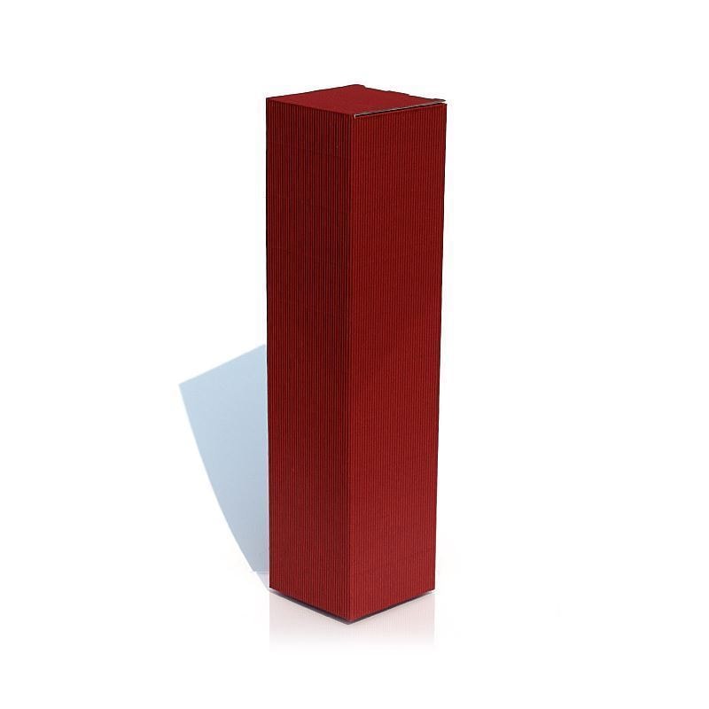 Gift box 'Wave', square, cardboard, burgundy red