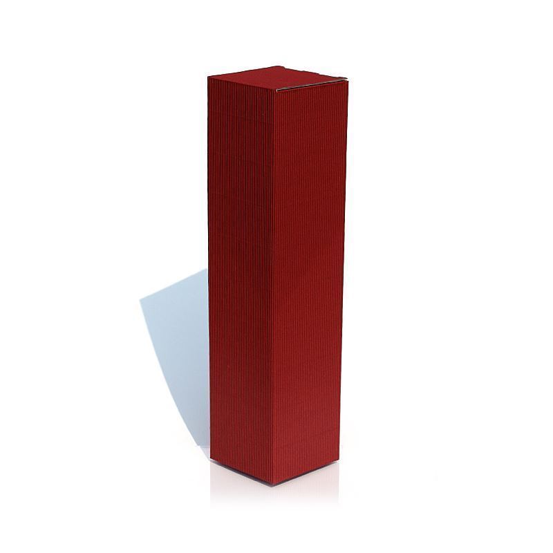 Gift box ‘Wave’, square, cardboard, burgundy red