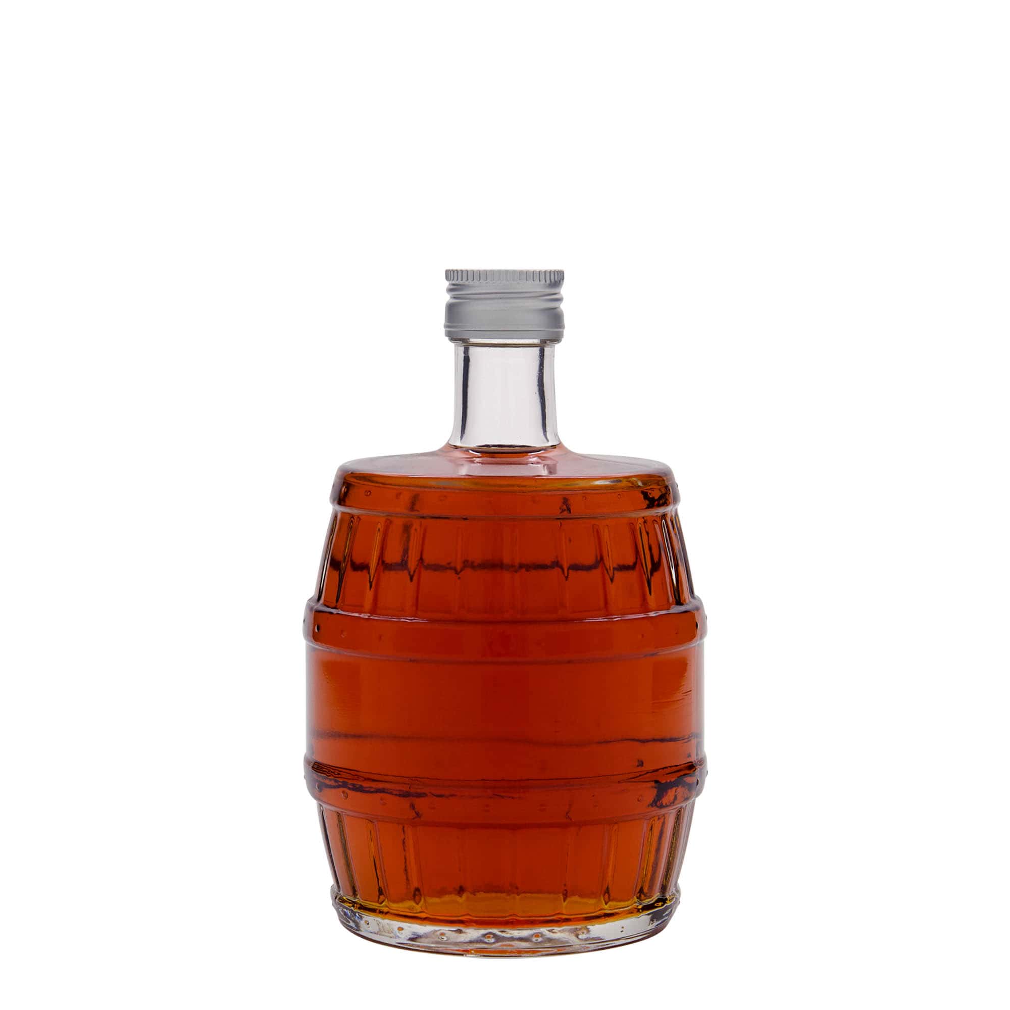 500 ml glass bottle ‘barrel’, opening: PP 28