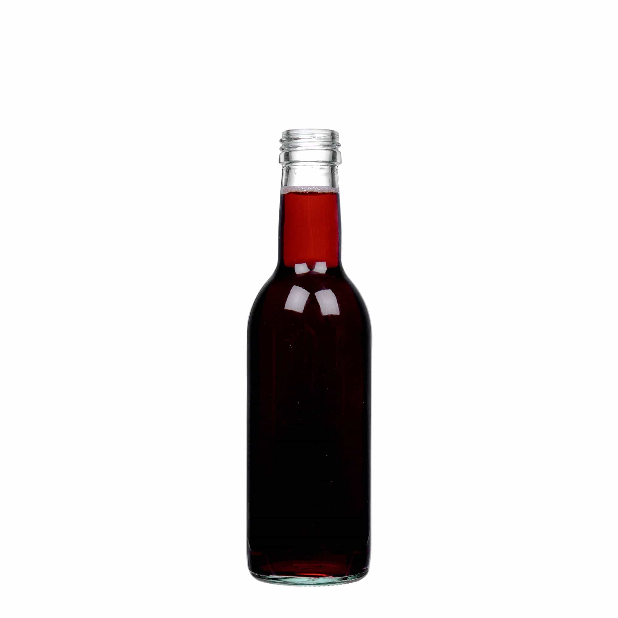 250 ml glass bottle 'Bordeaux', opening: PP 28