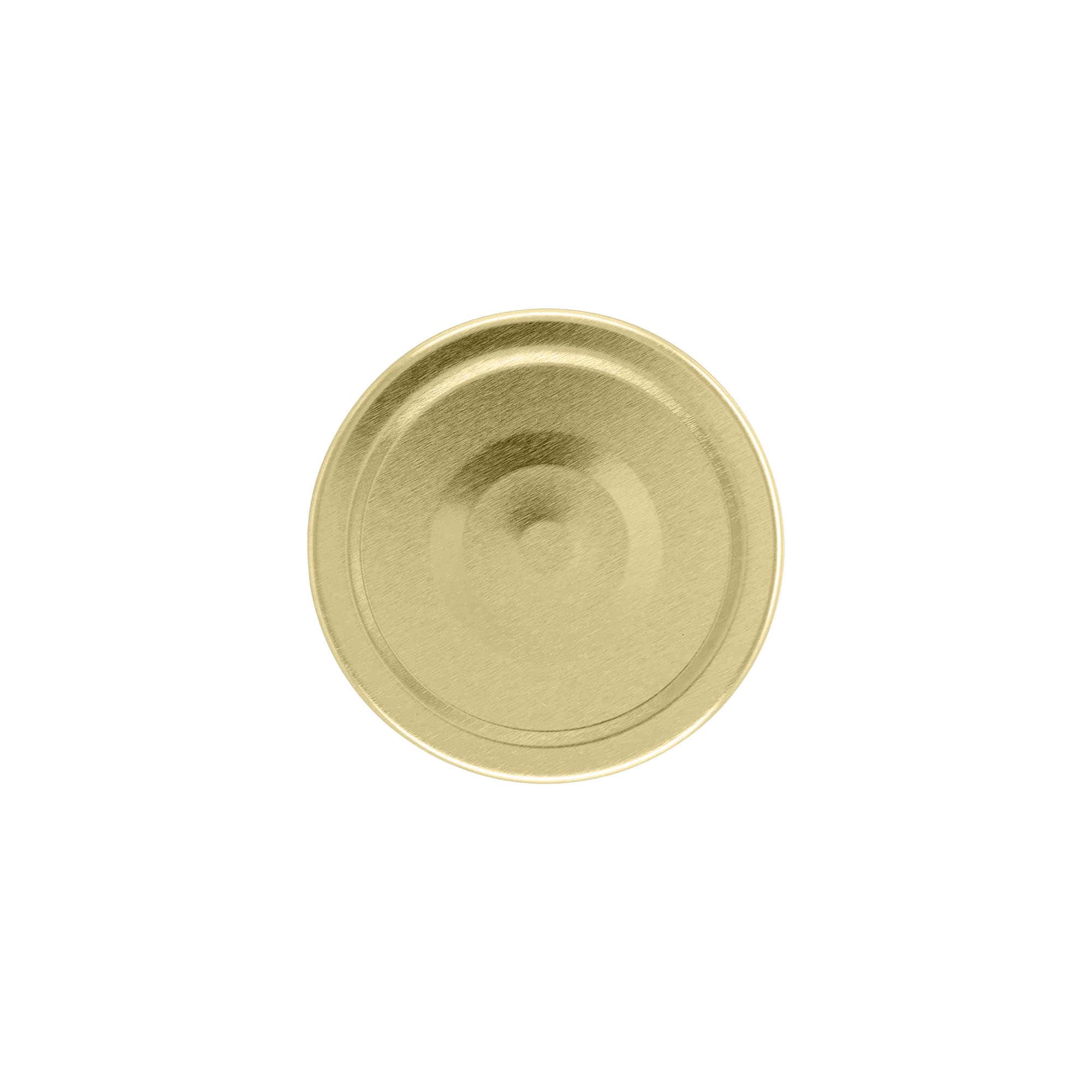 Deep twist-off cap, tinplate, gold, for opening: Deep-TO 66