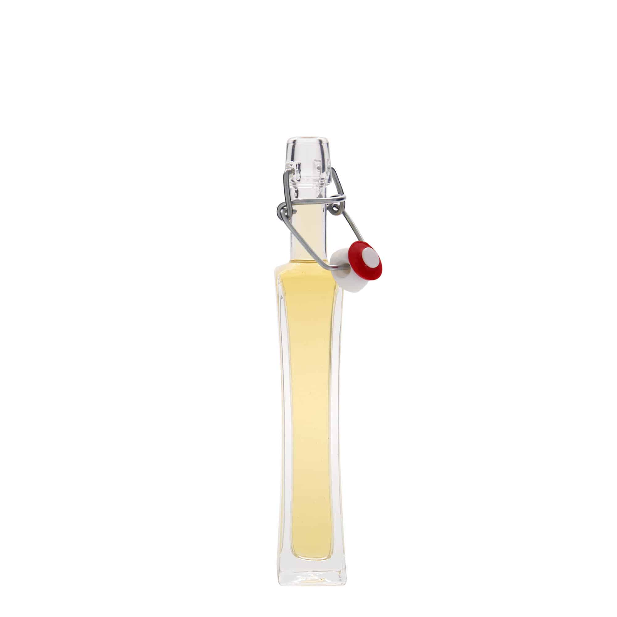 40 ml glass bottle 'Koko', square, opening: swing top closure