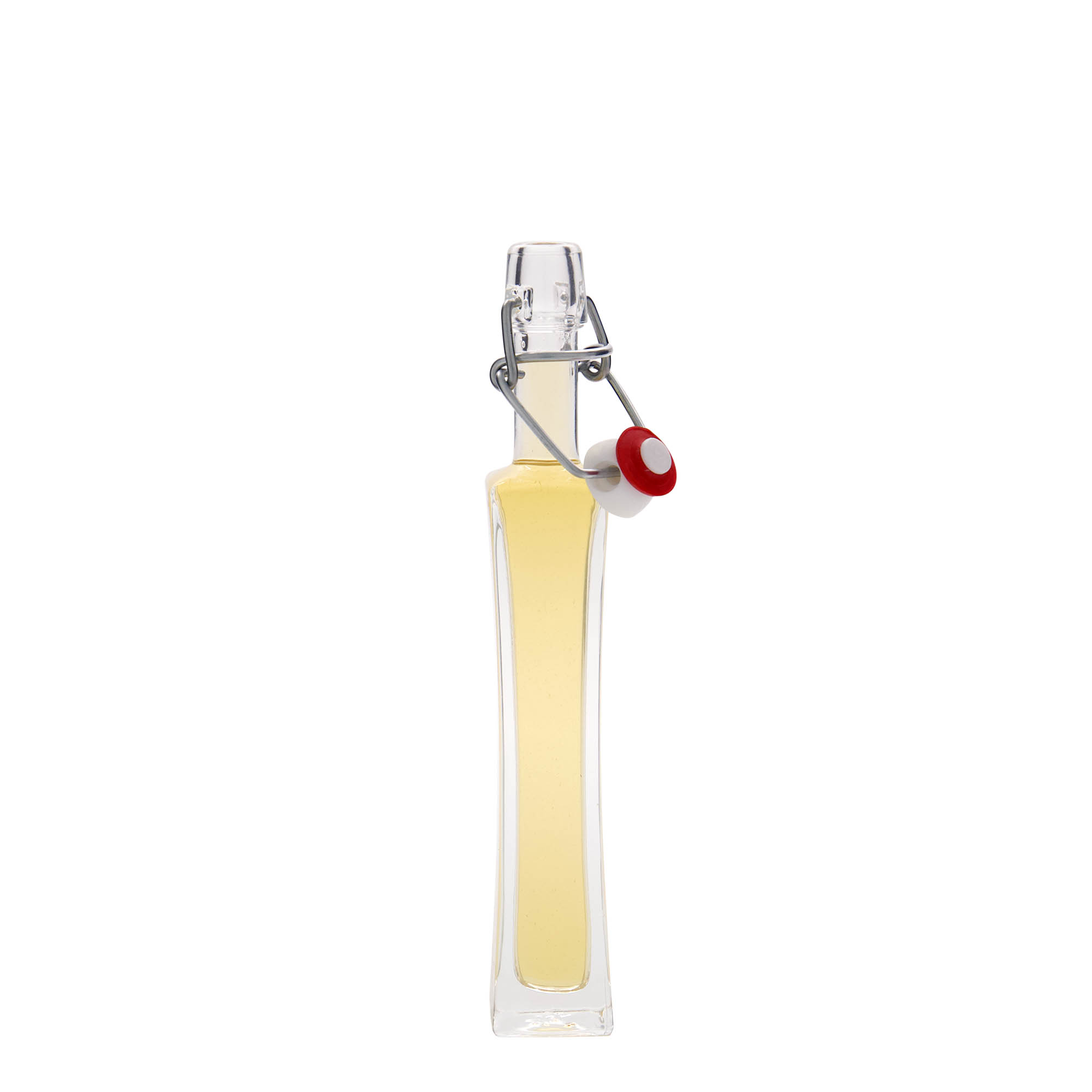 40 ml glass bottle 'Koko', square, opening: swing top closure 40 ml glass bottle 'Koko', square, opening: swing top closure