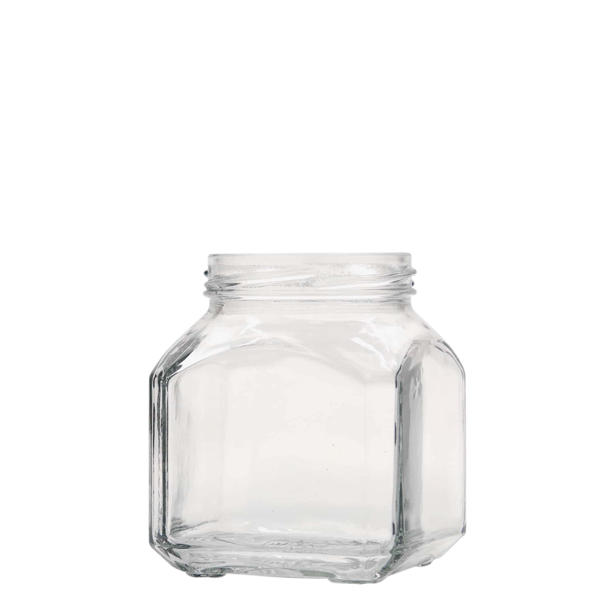 314 ml square glass 'Milan', opening: Twist-Off (TO 63)