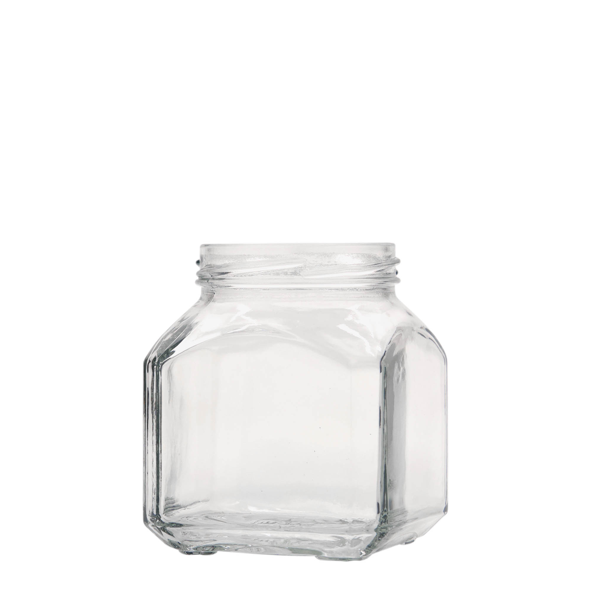 314 ml square glass ‘Milan’, opening: Twist-off (TO 63)
