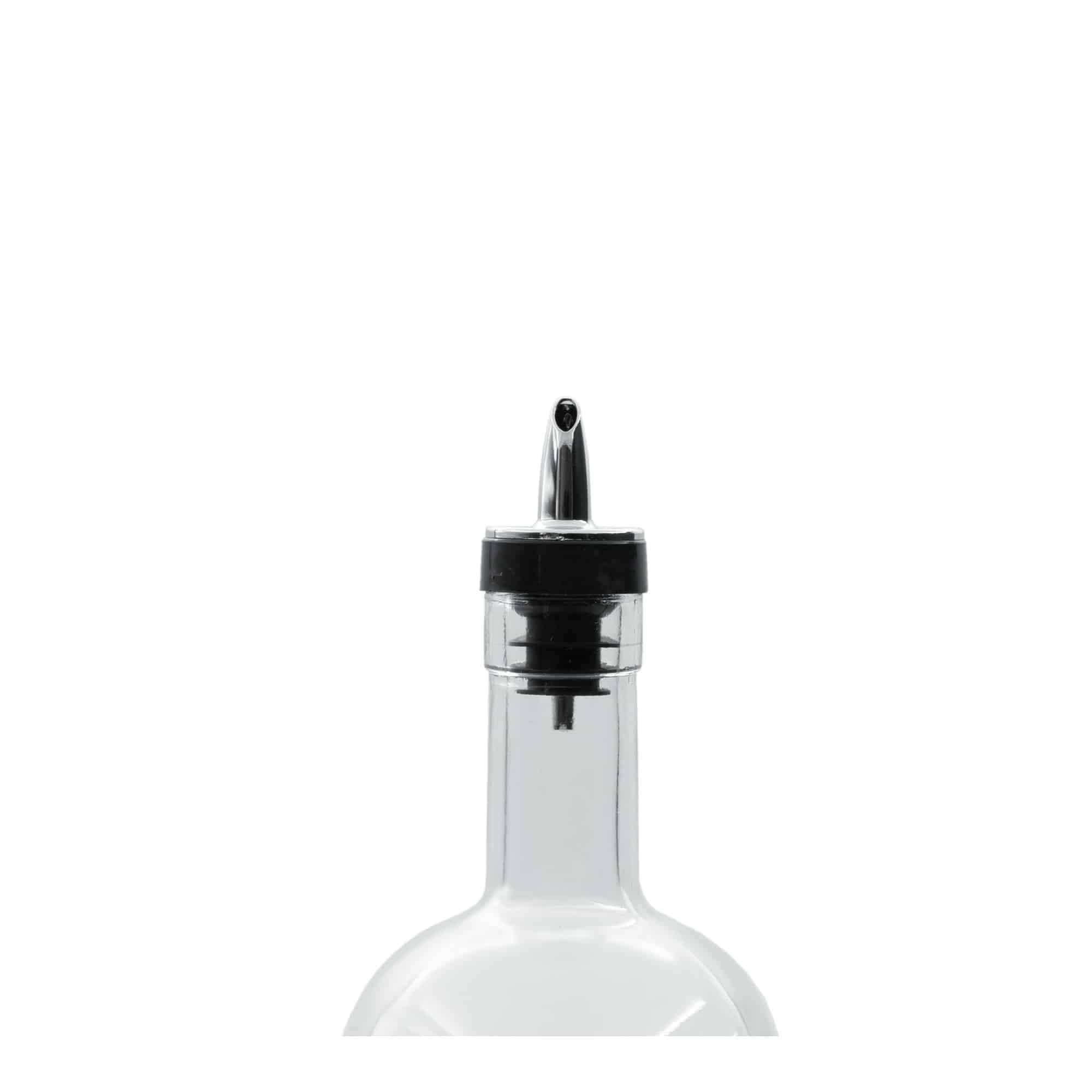 Jet pour spout, PE plastic, silver