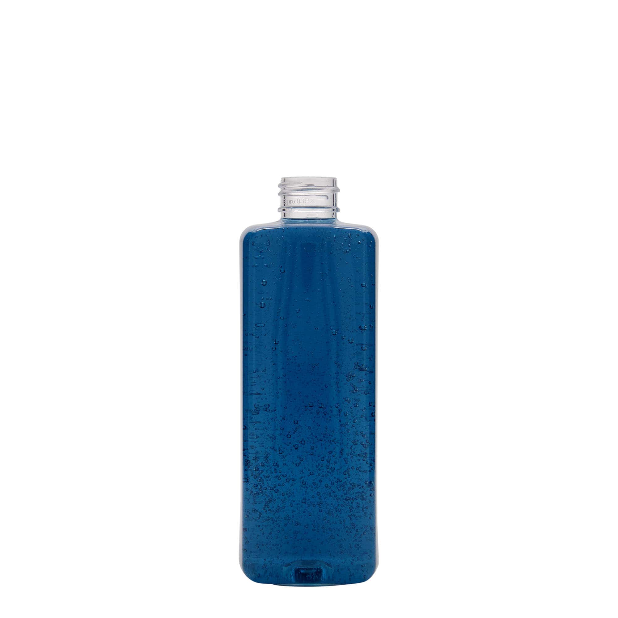 300 ml PET bottle 'Karl', square, plastic, neck: 24/410 300 ml PET bottle 'Karl', square, plastic, neck: 24/410