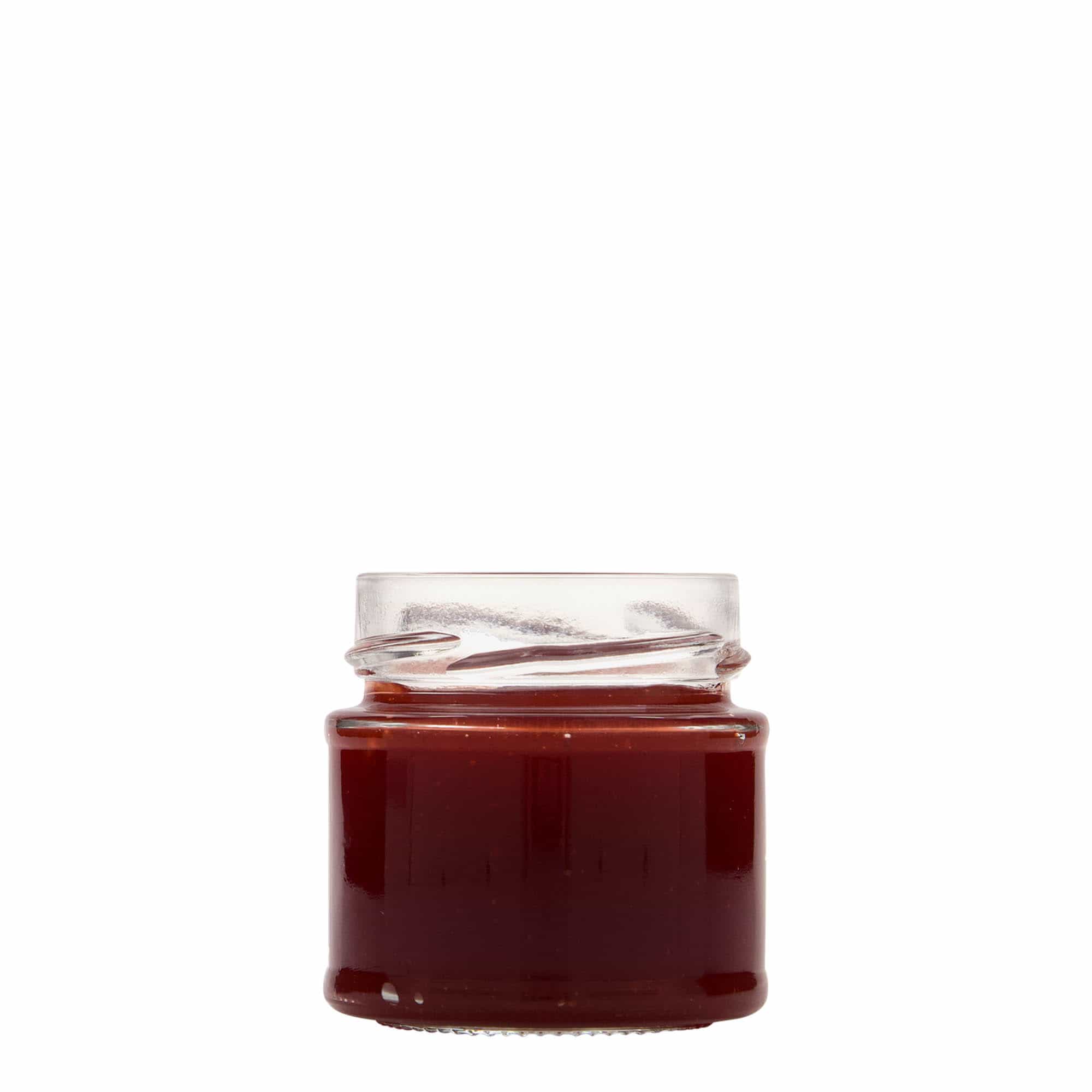 156 ml round glass ‘Enjoy’, opening: Deep-Twist-off (DTO 63)