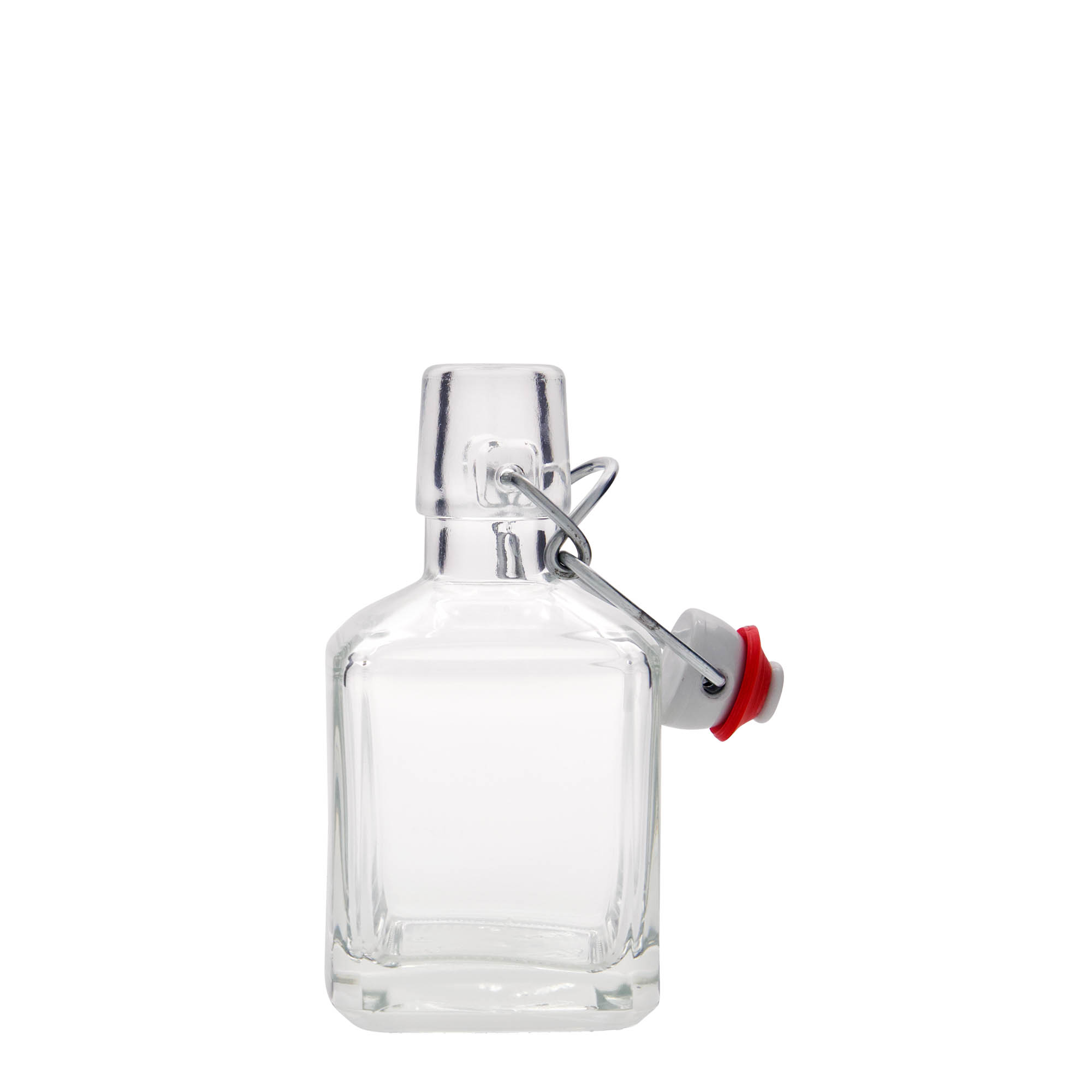 200 ml glass bottle 'Kubica', square, opening: swing top closure 200 ml glass bottle 'Kubica', square, opening: swing top closure