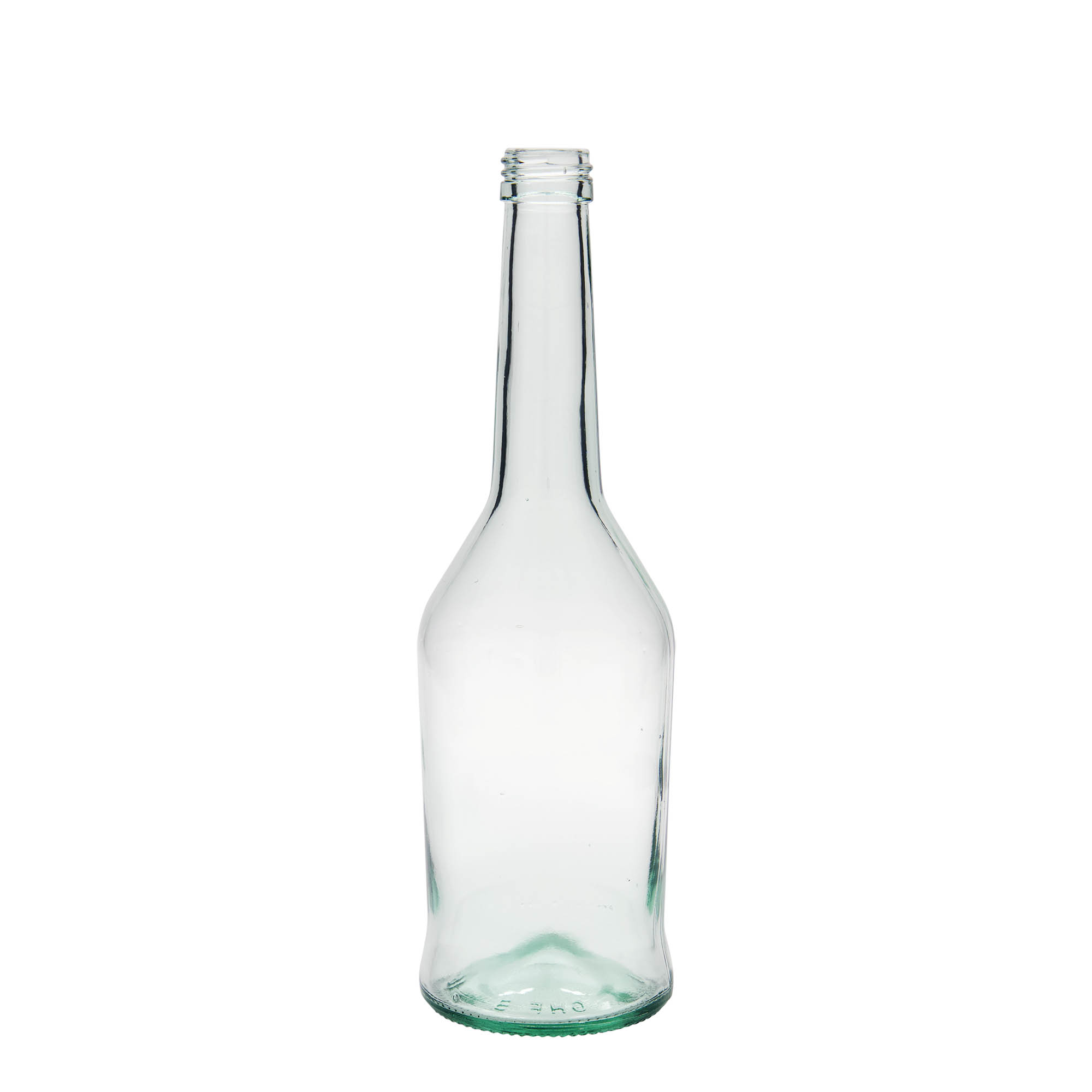 500 ml glass bottle, spirits bottle, opening: PP 28 500 ml glass bottle, spirits bottle, opening: PP 28