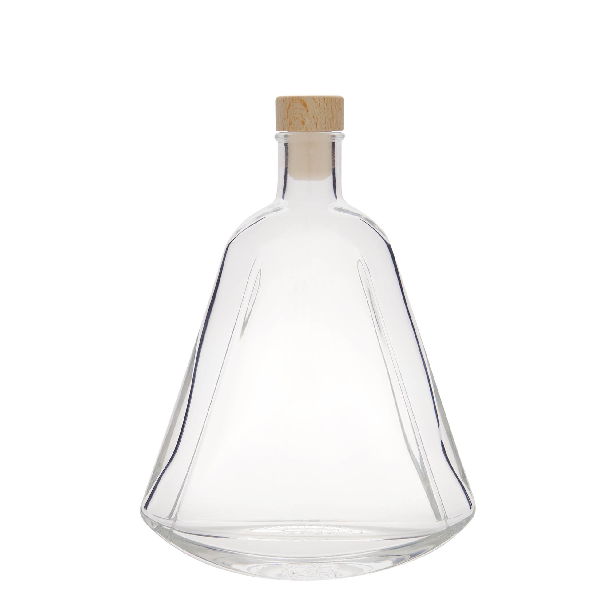 350 ml glass bottle ‘Maurizio’, oval, opening: cork