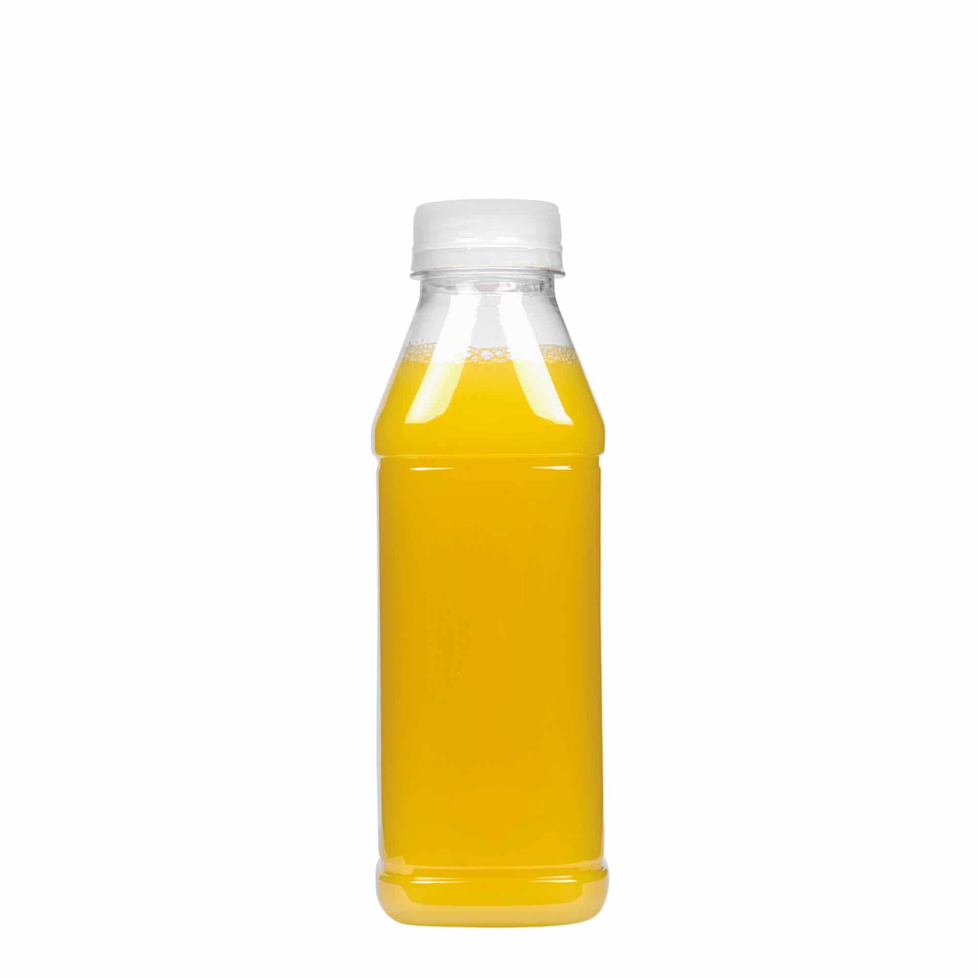 500 ml PET bottle 'Milk and Juice Carré', square, plastic, opening: 38 mm