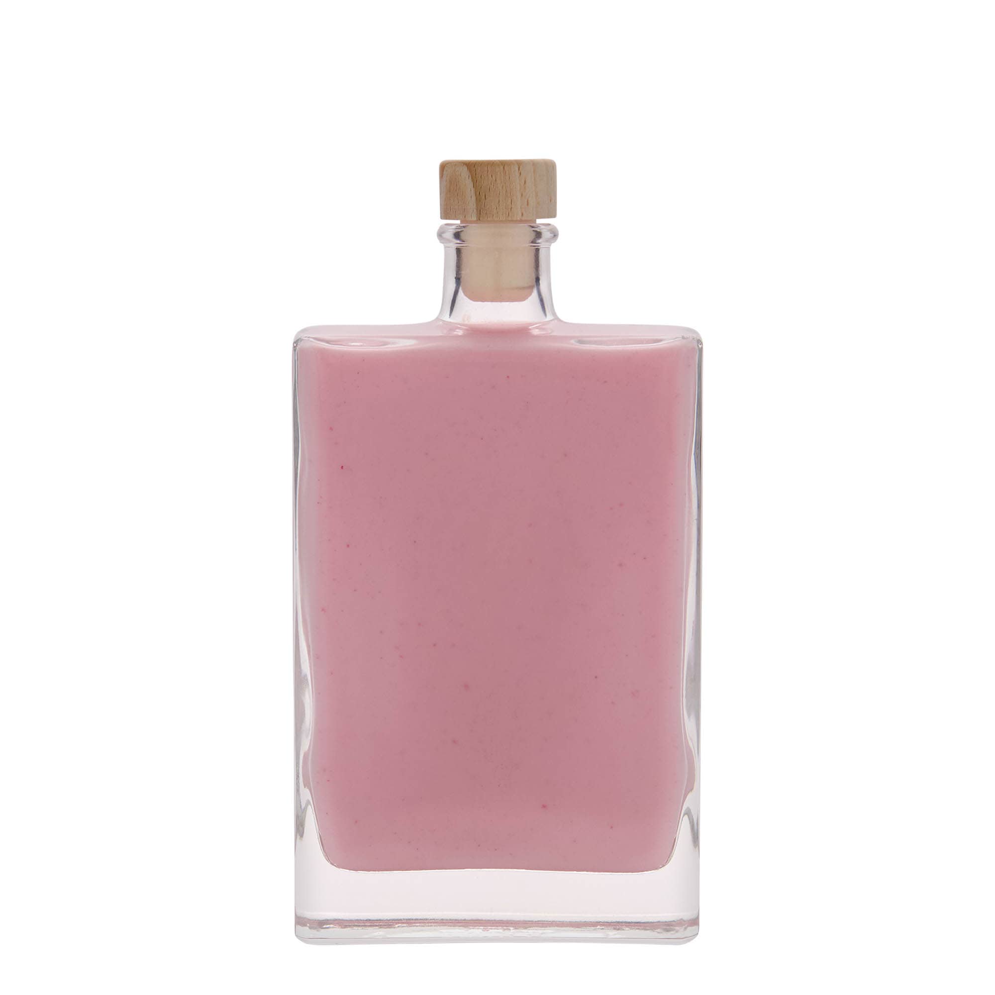 350 ml glass bottle 'Julia', rectangular, opening: cork