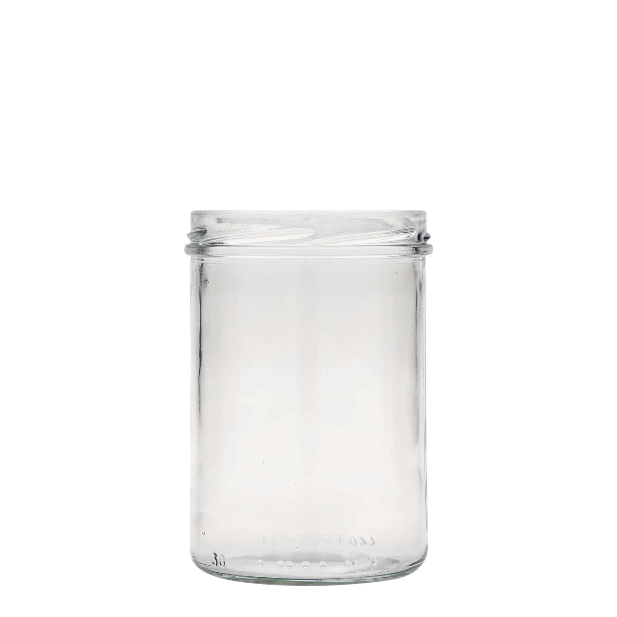 440 ml tall straight-sided jar, opening: Twist-Off (TO 82)