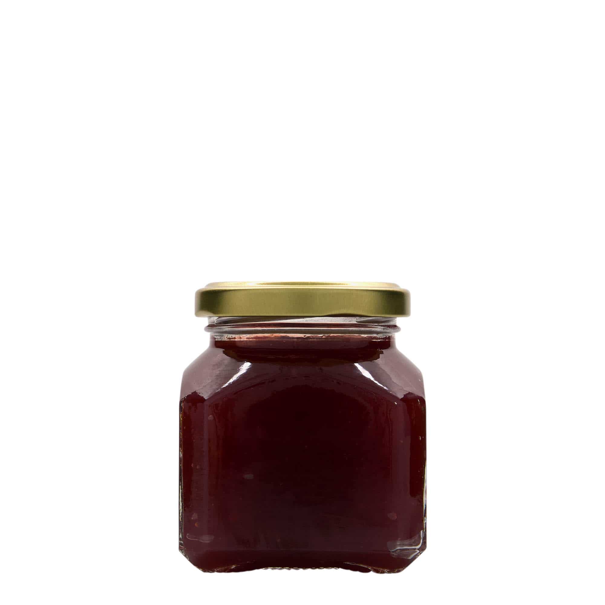 212 ml square jar 'Milano', closure: twist off (TO 58)