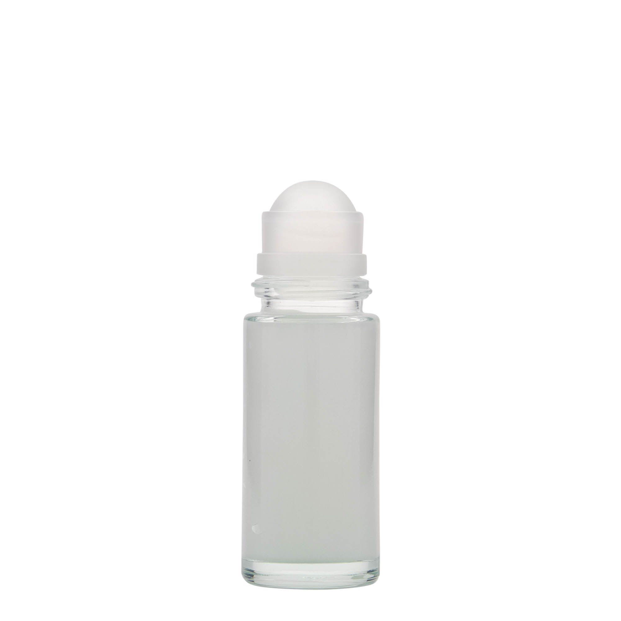 50 ml roll-on bottle, glass, opening: screw cap 50 ml roll-on bottle, glass, opening: screw cap