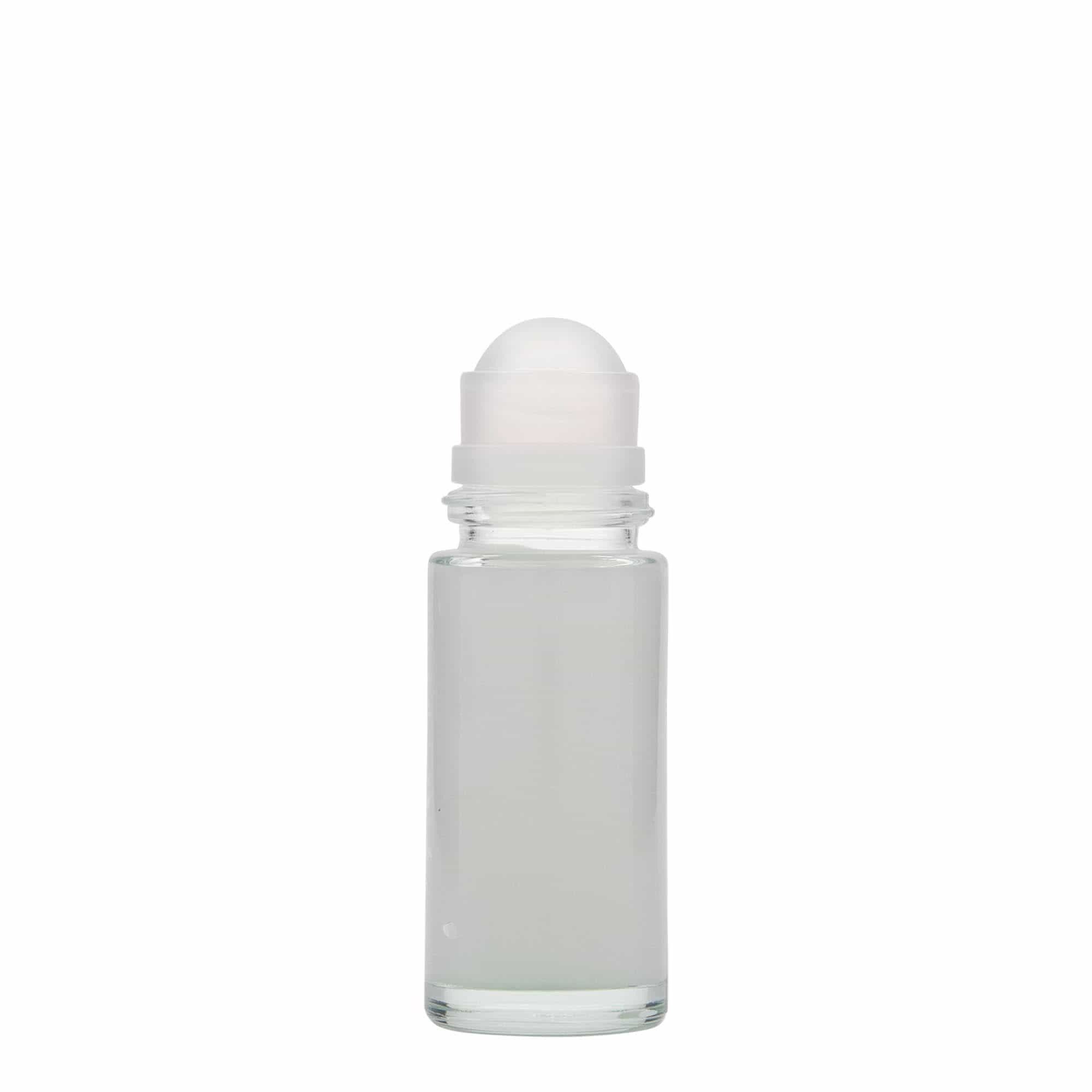 50 ml roll-on bottle, glass, opening: screw cap 50 ml roll-on bottle, glass, opening: screw cap