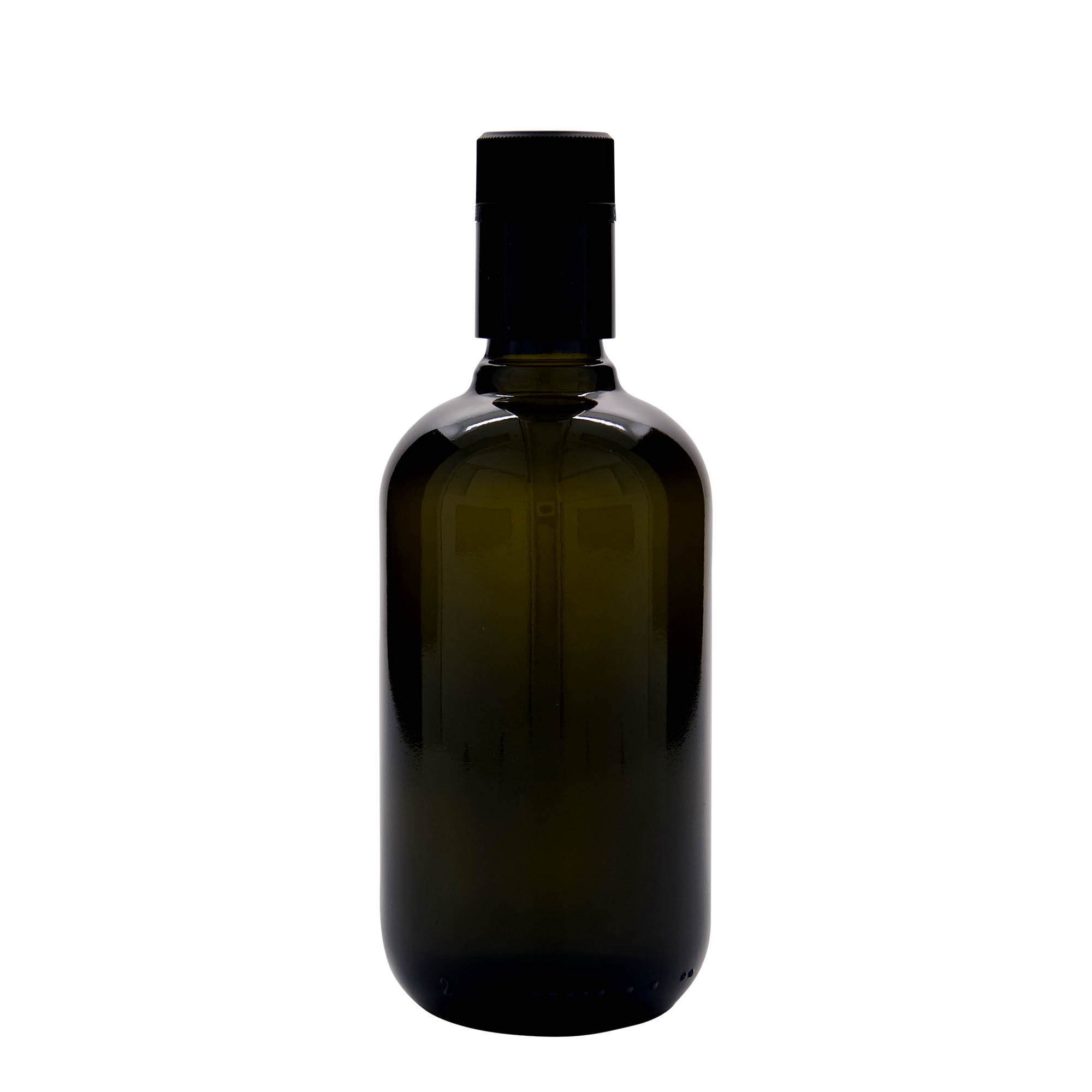 500 ml vinegar/oil bottle ‘Biolio’, antique green glass, opening: DOP