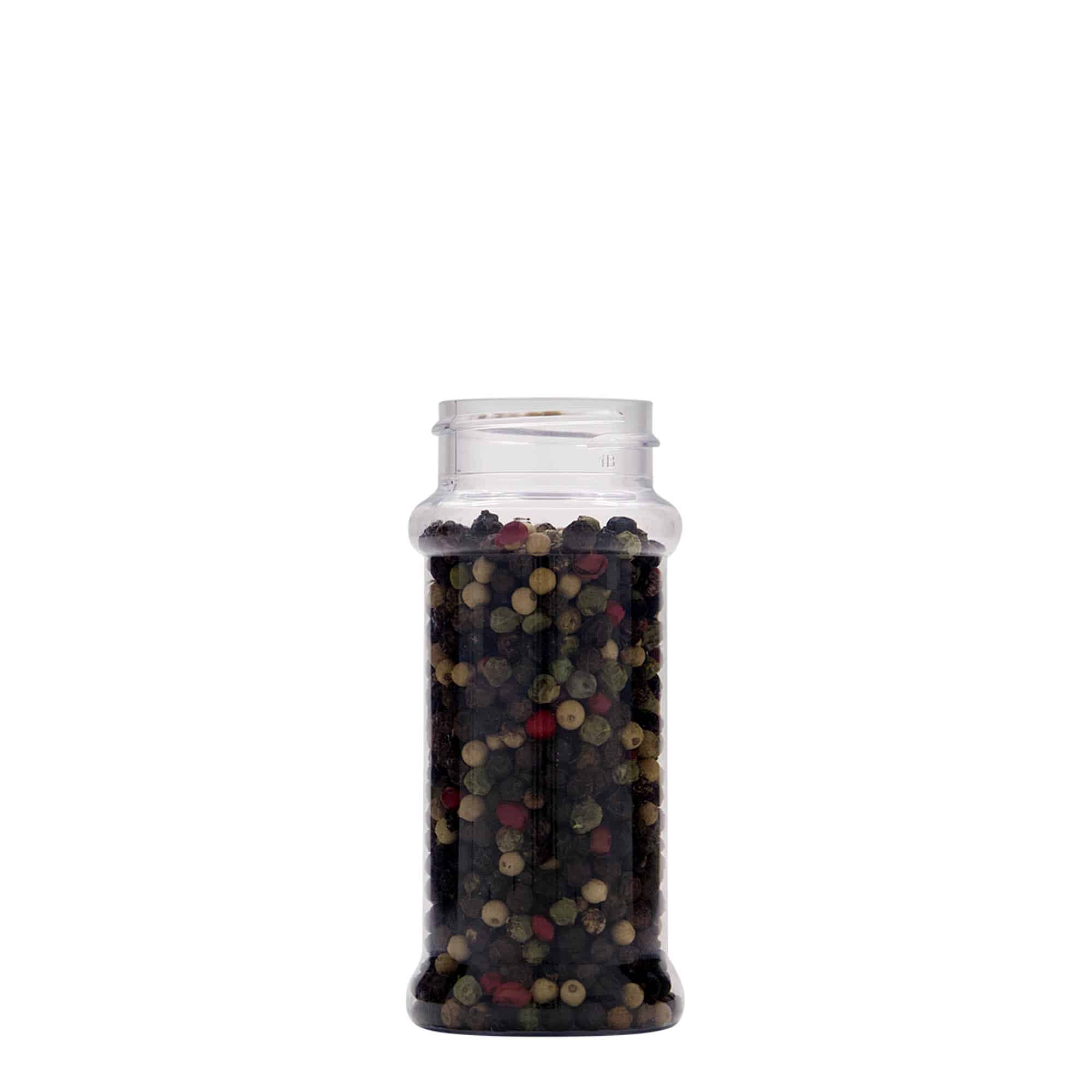 100 ml PET spice jar, plastic, closure: GPI 38/400