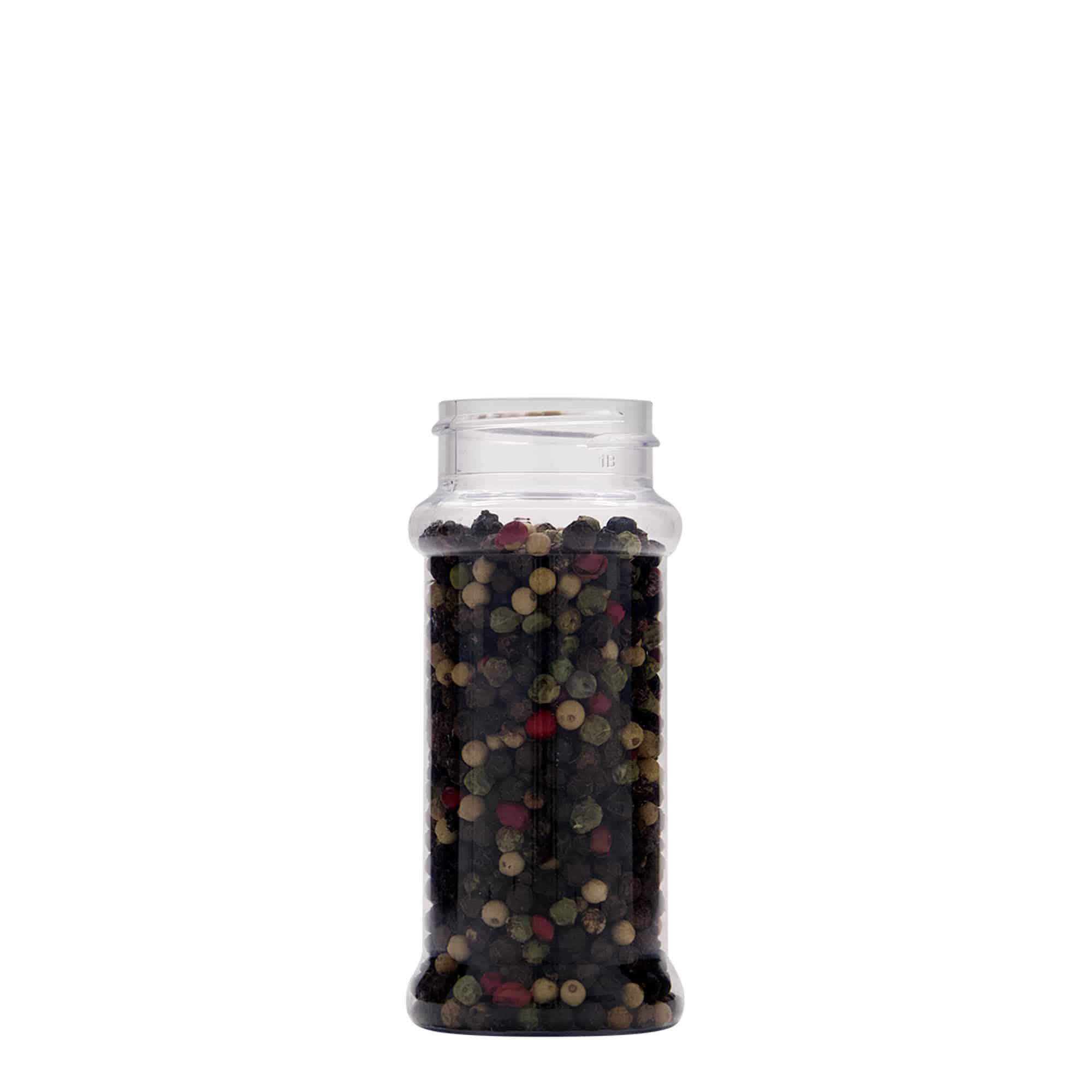 100 ml PET spice jar, plastic, opening: 38/400