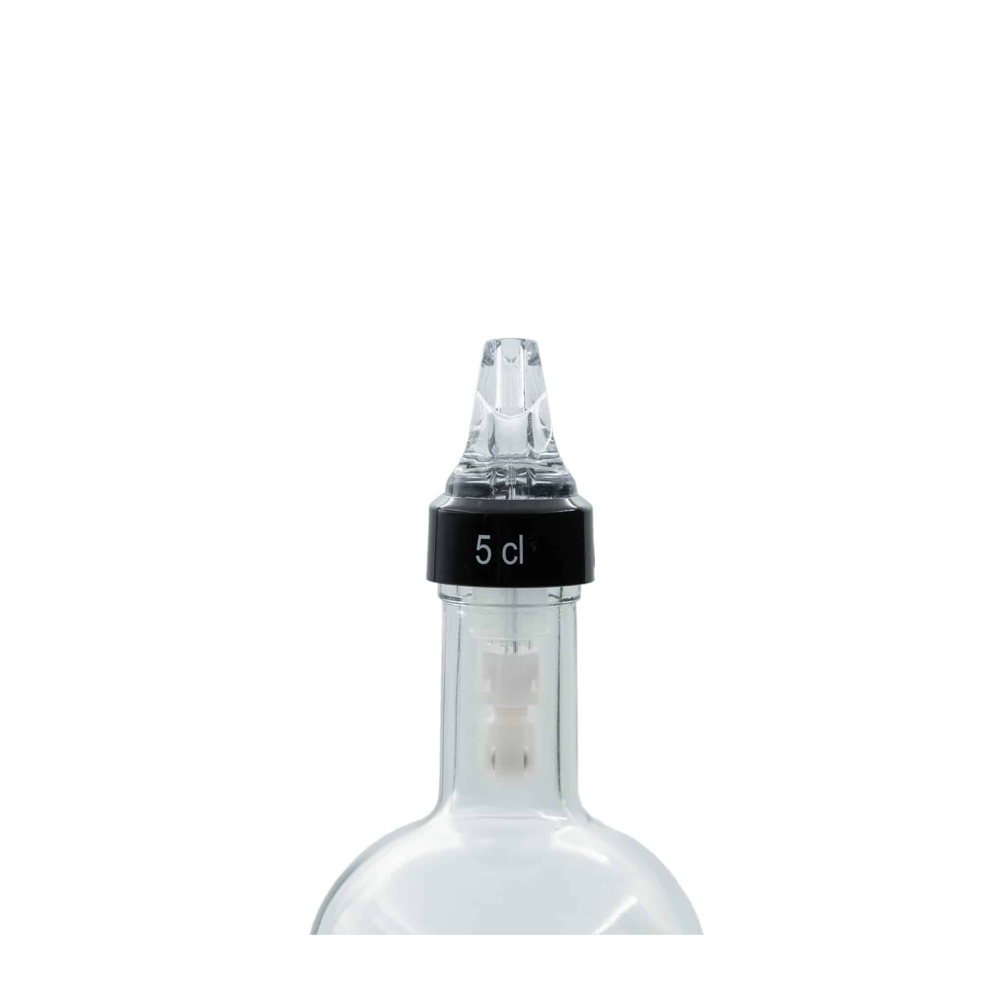 Measuring pourer ‘Auto Pour’ 5 cl, PE plastic, clear