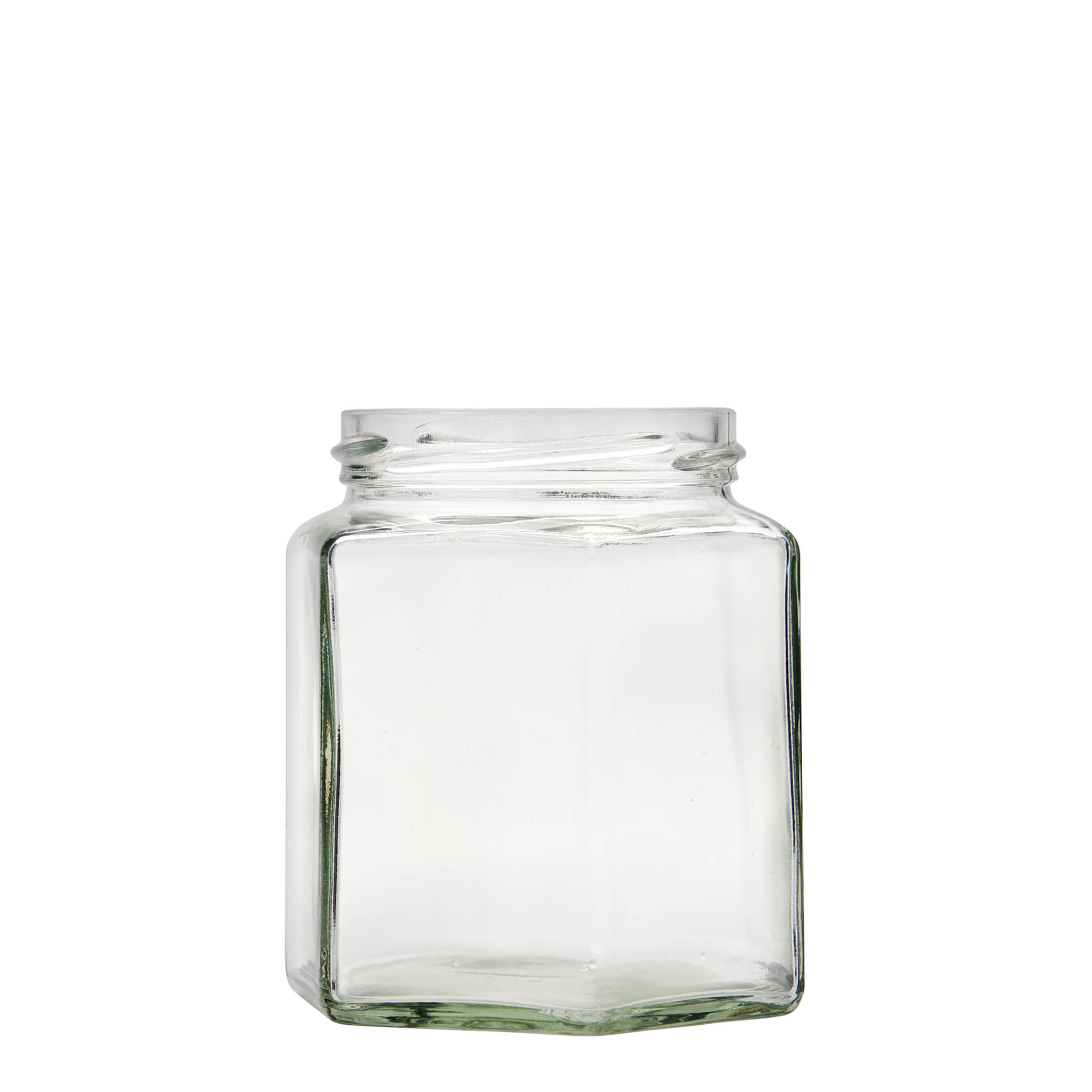 390 ml hexagonal jar, opening: Twist-off (TO 70)