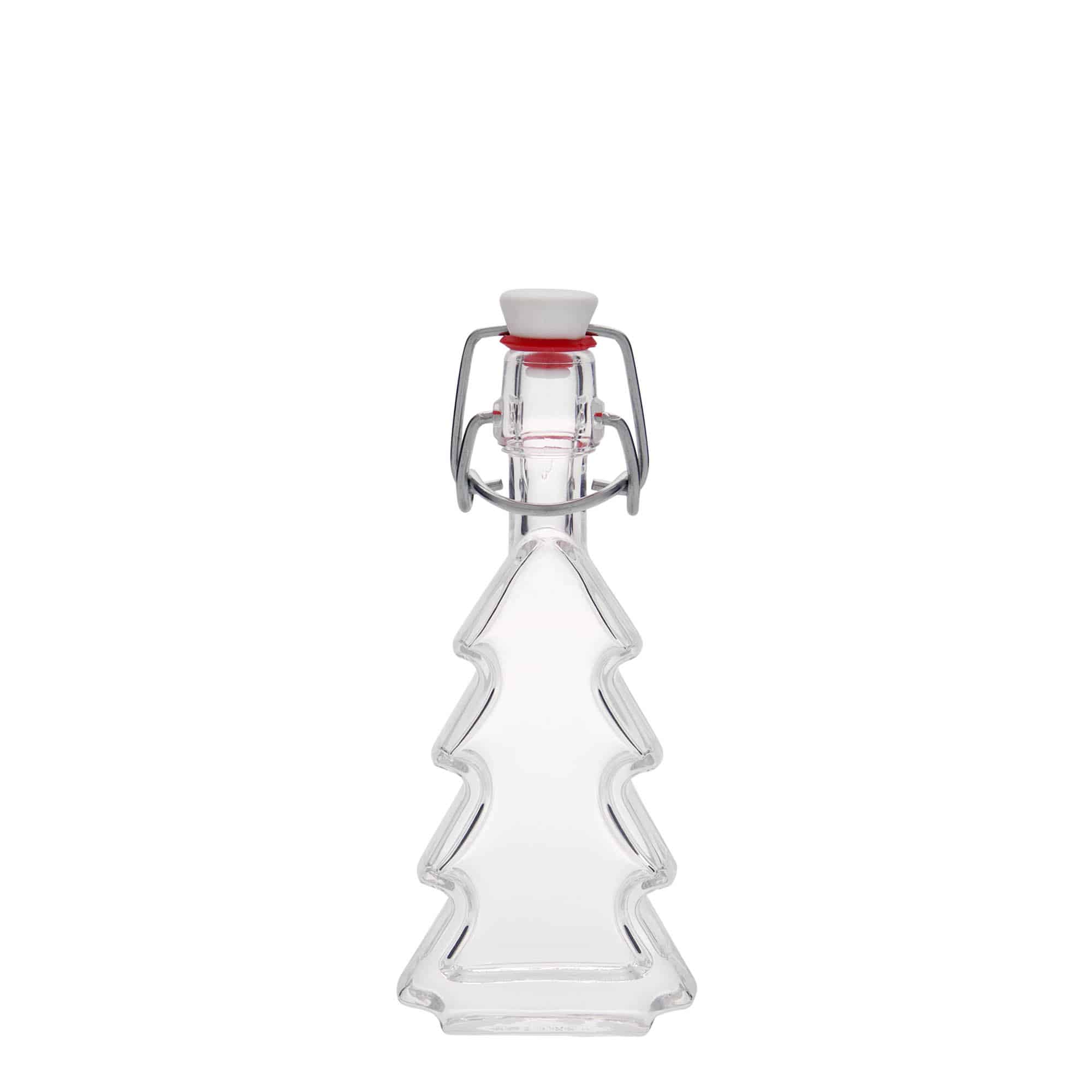40 ml glass bottle 'Christmas tree', opening: swing top closure