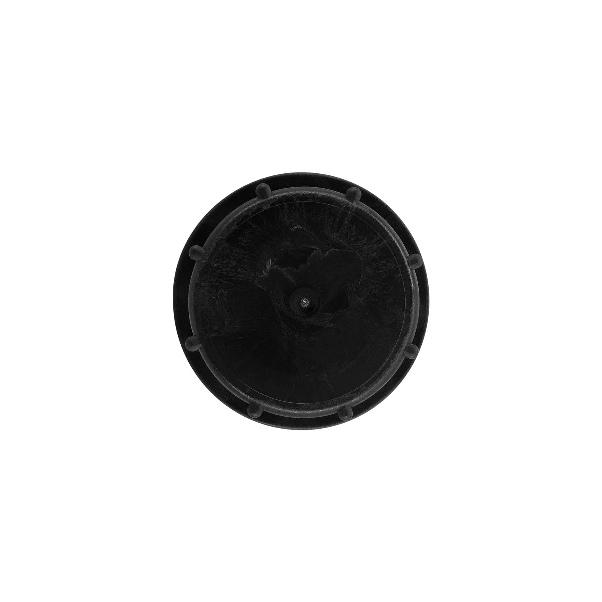 Screw cap, PP plastic, black, for opening: ND55