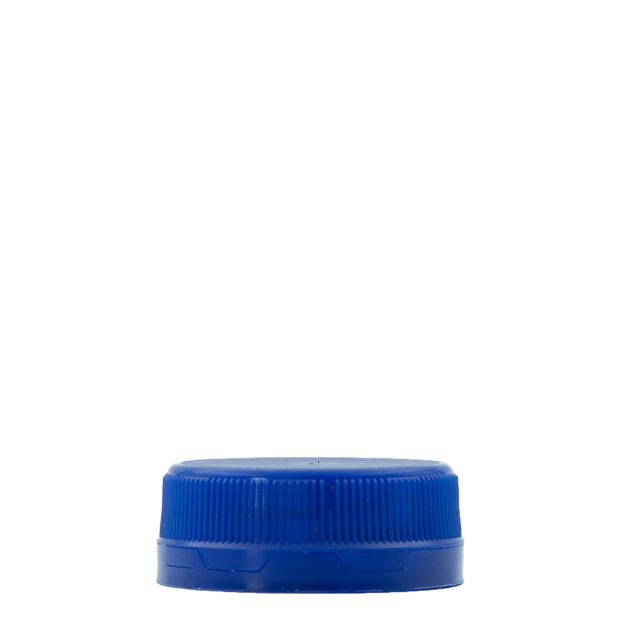 Screw cap two-start thread, PE plastic, blue, for opening: PET 38 mm Screw cap two-start thread, PE plastic, blue, for opening: PET 38 mm