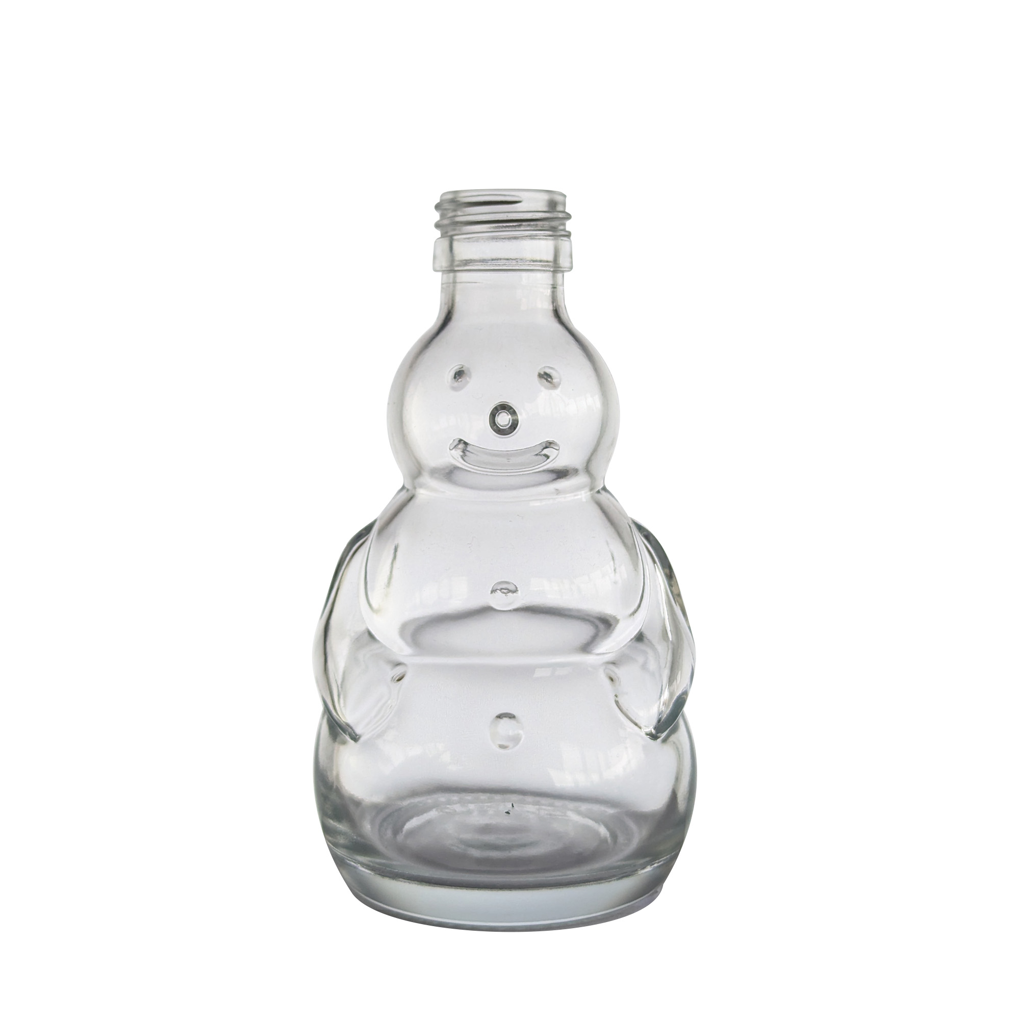 200 ml glass bottle 'Snowman', opening: PP 28 200 ml glass bottle 'Snowman', opening: PP 28