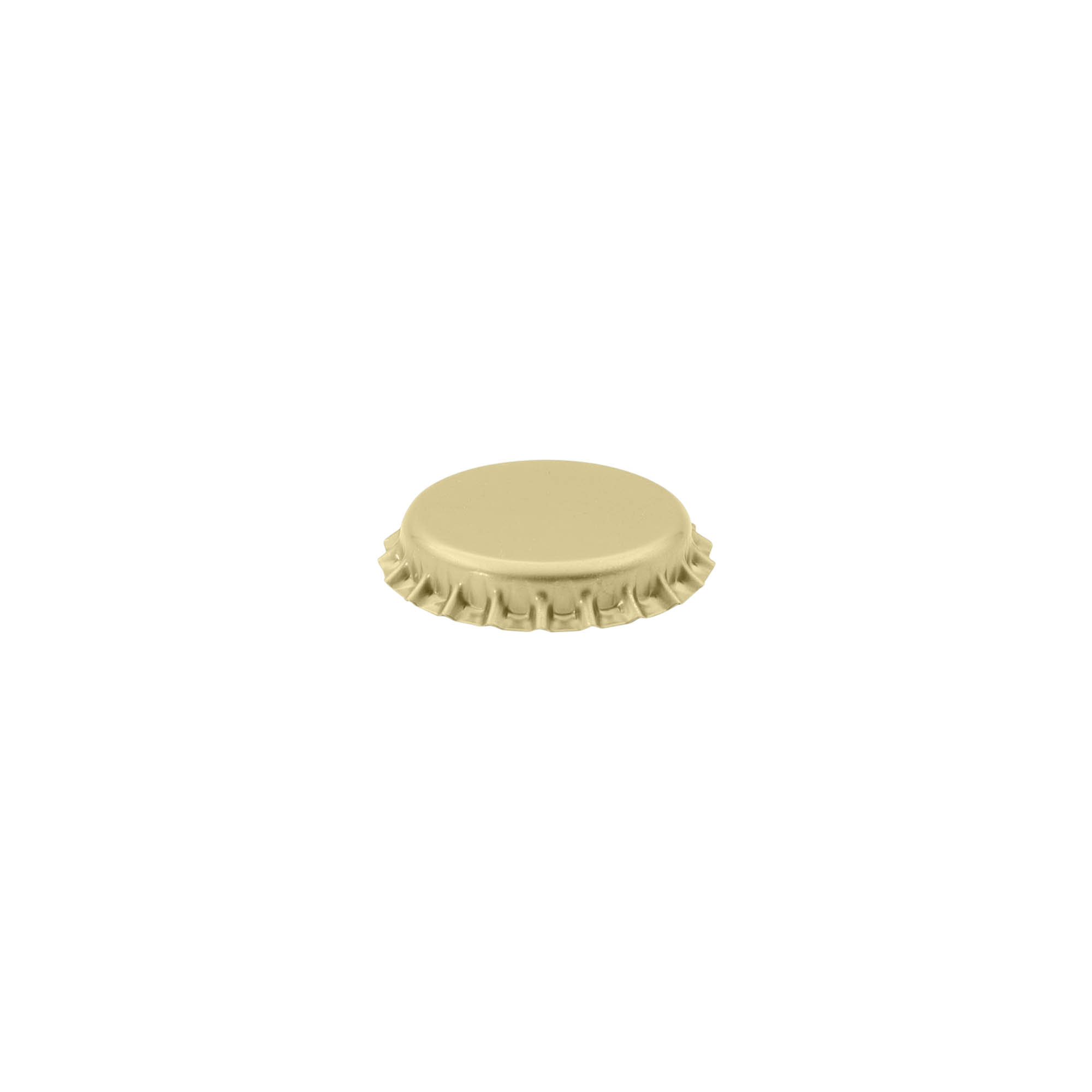 Crown caps 26 mm, metal, gold Crown caps 26 mm, metal, gold