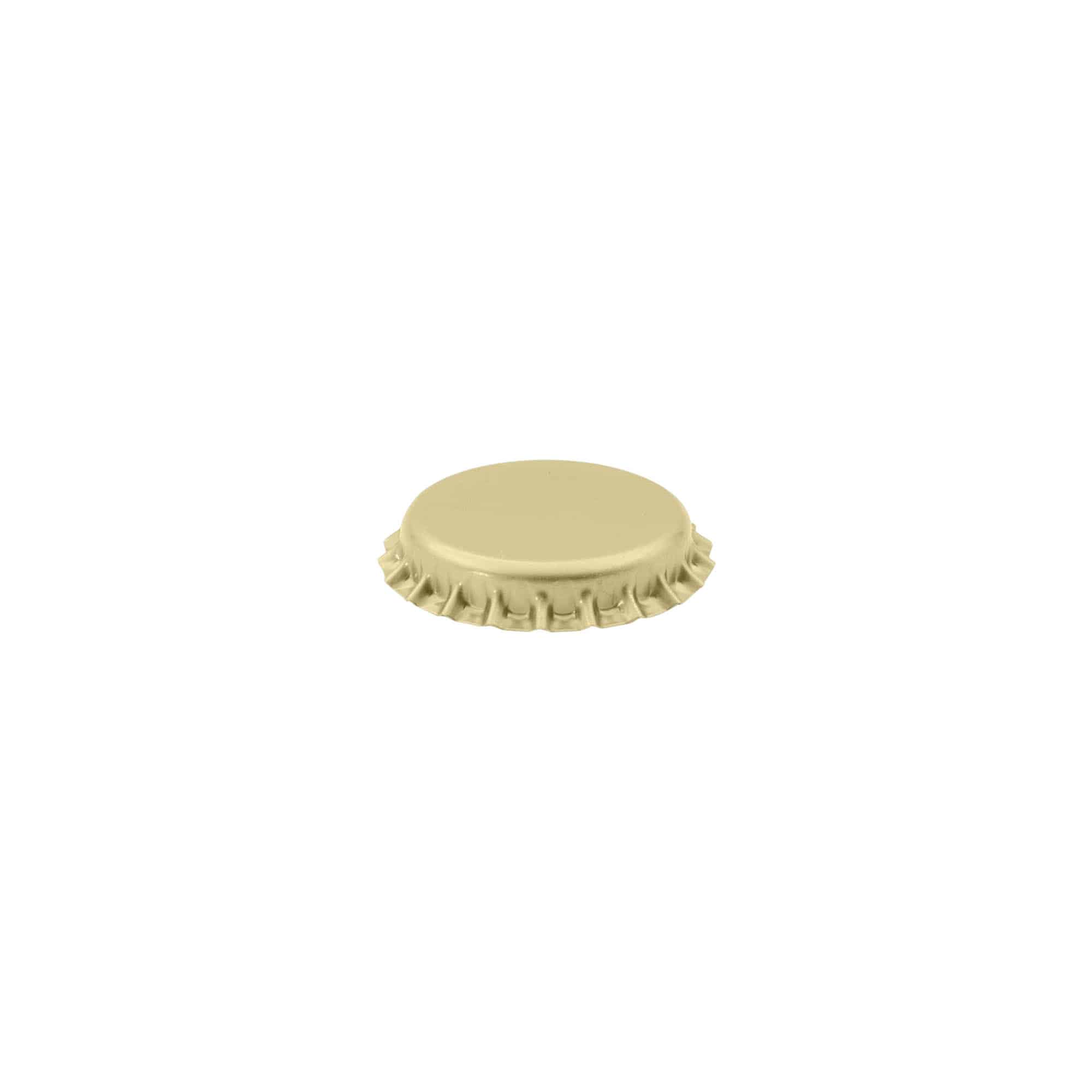 Crown caps 26 mm, metal, gold