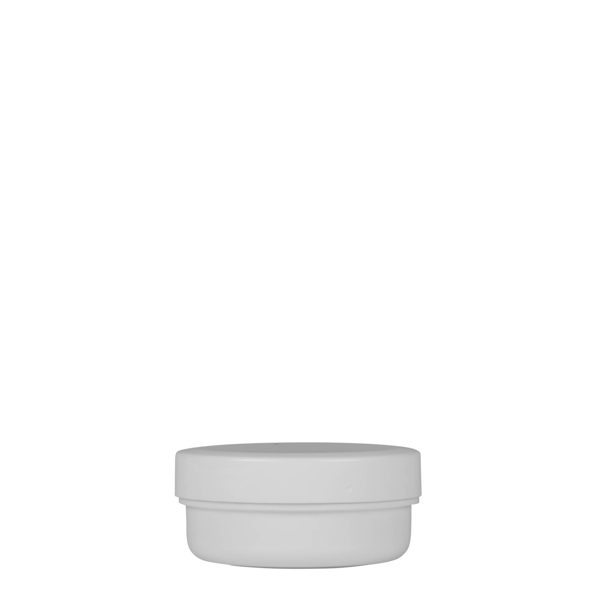 12 ml plastic jar 'White Line', PP, white, opening: screw cap 12 ml plastic jar 'White Line', PP, white, opening: screw cap